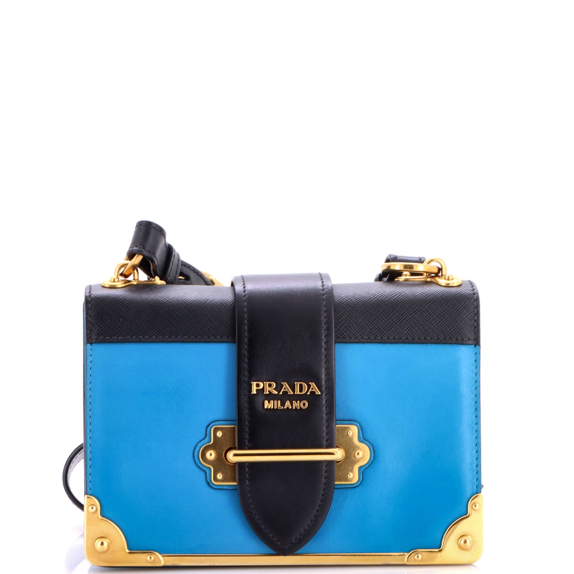 Cahier Crossbody Bag Leather and Saffiano Leather Small