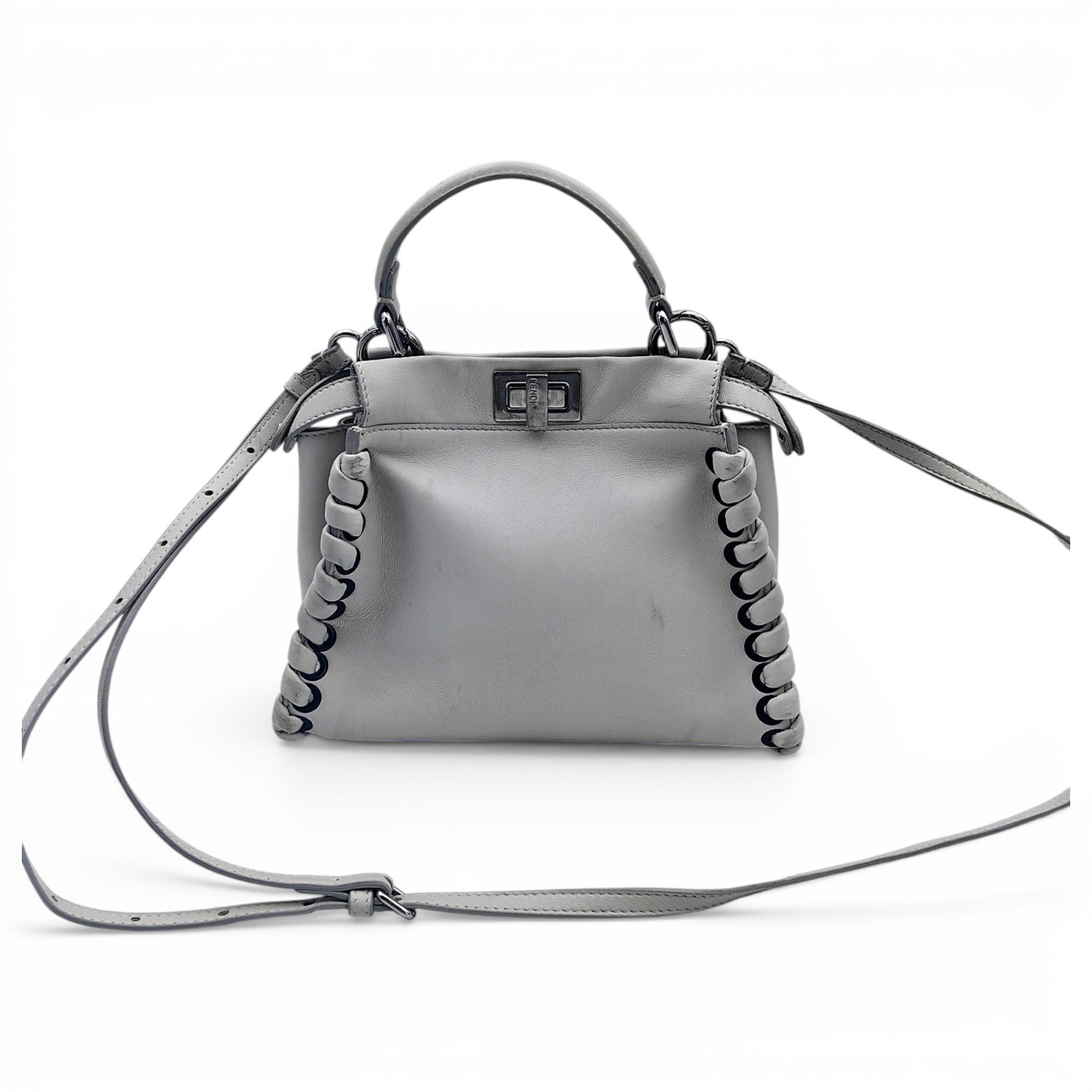 Peekaboo leather handbag