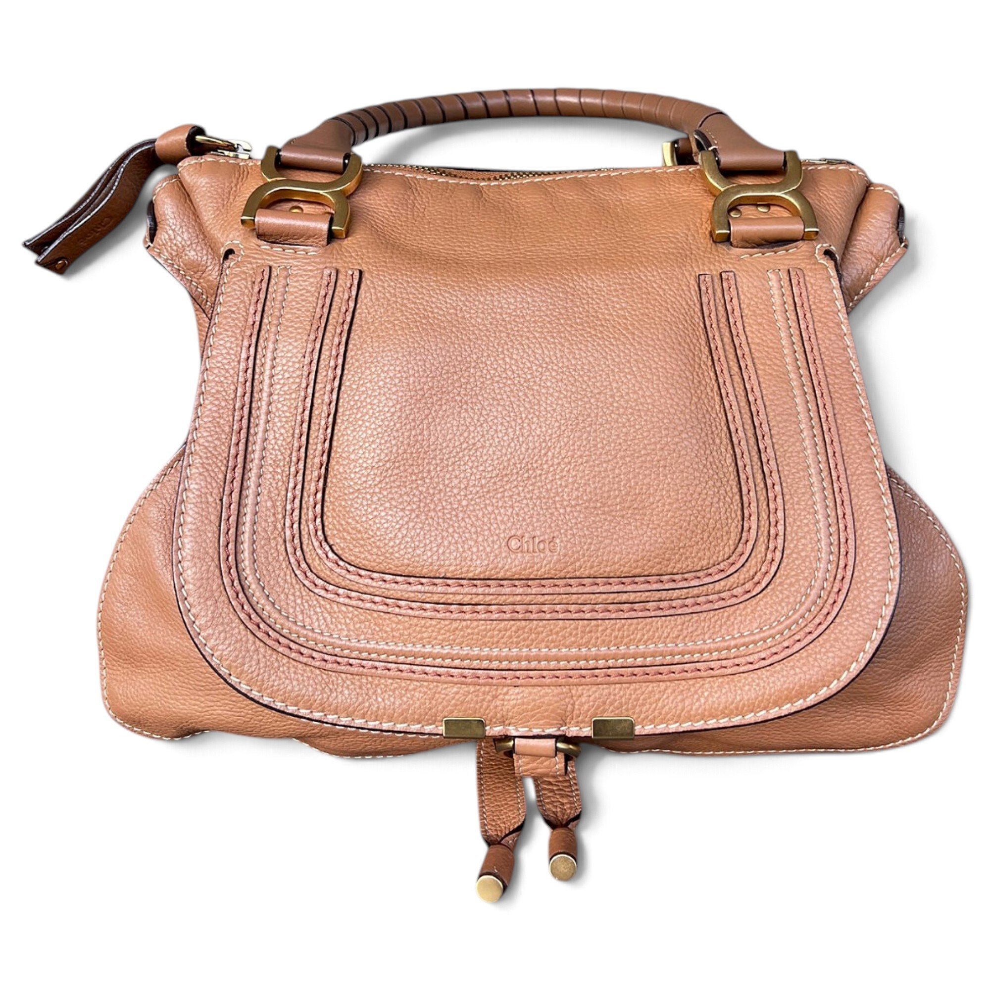 Marcie leather satchel