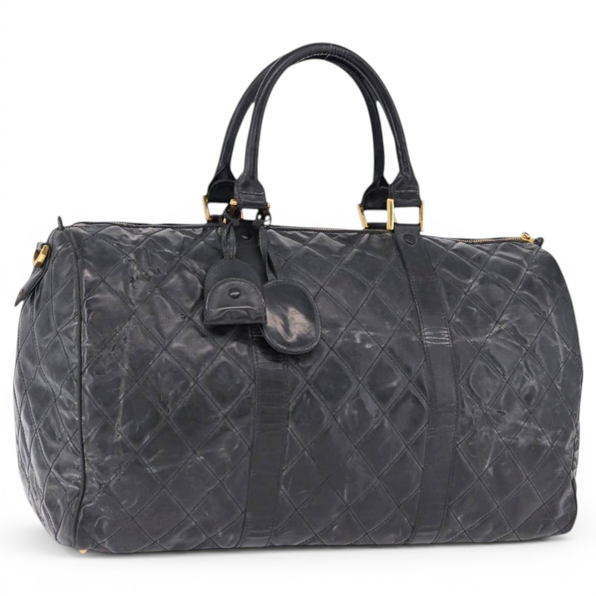Leather travel bag