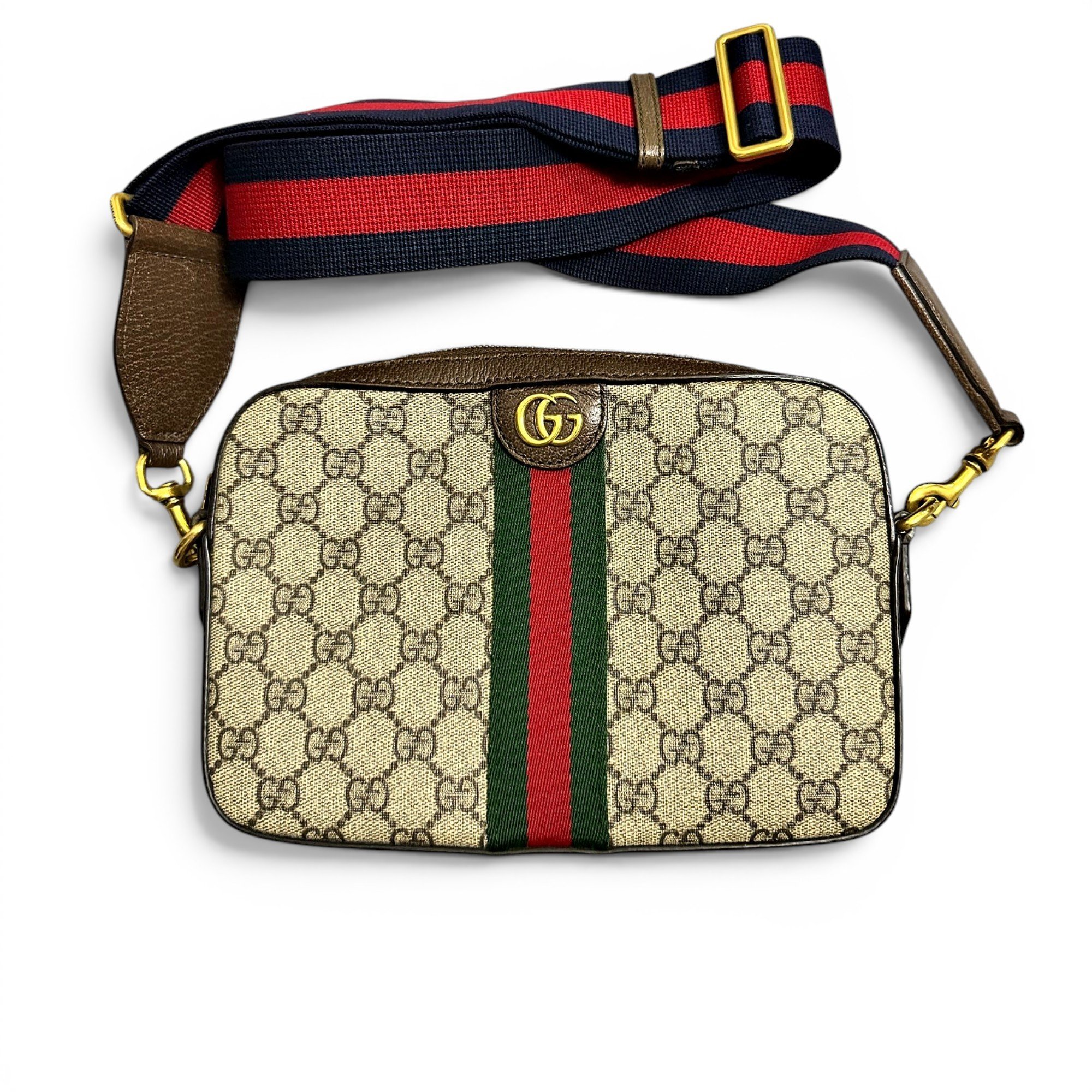 Ophidia leather crossbody bag