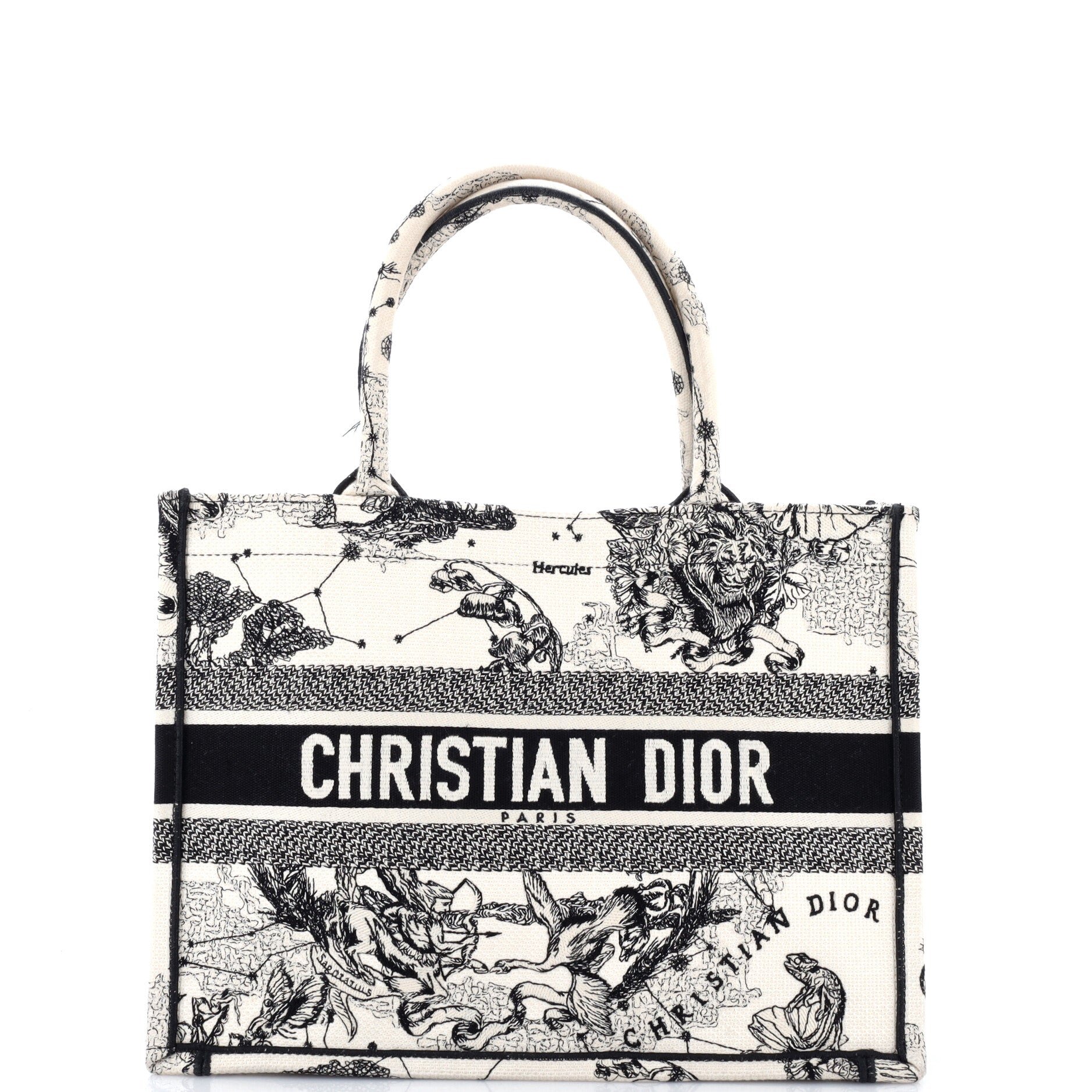 Book Tote Embroidered Canvas Medium
