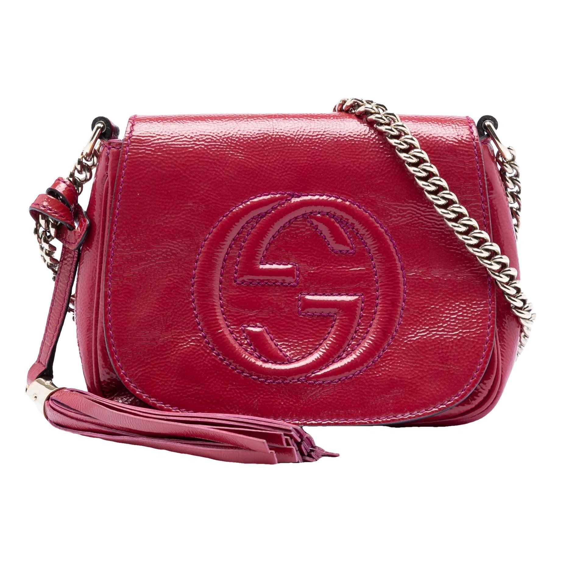 Patent leather crossbody bag