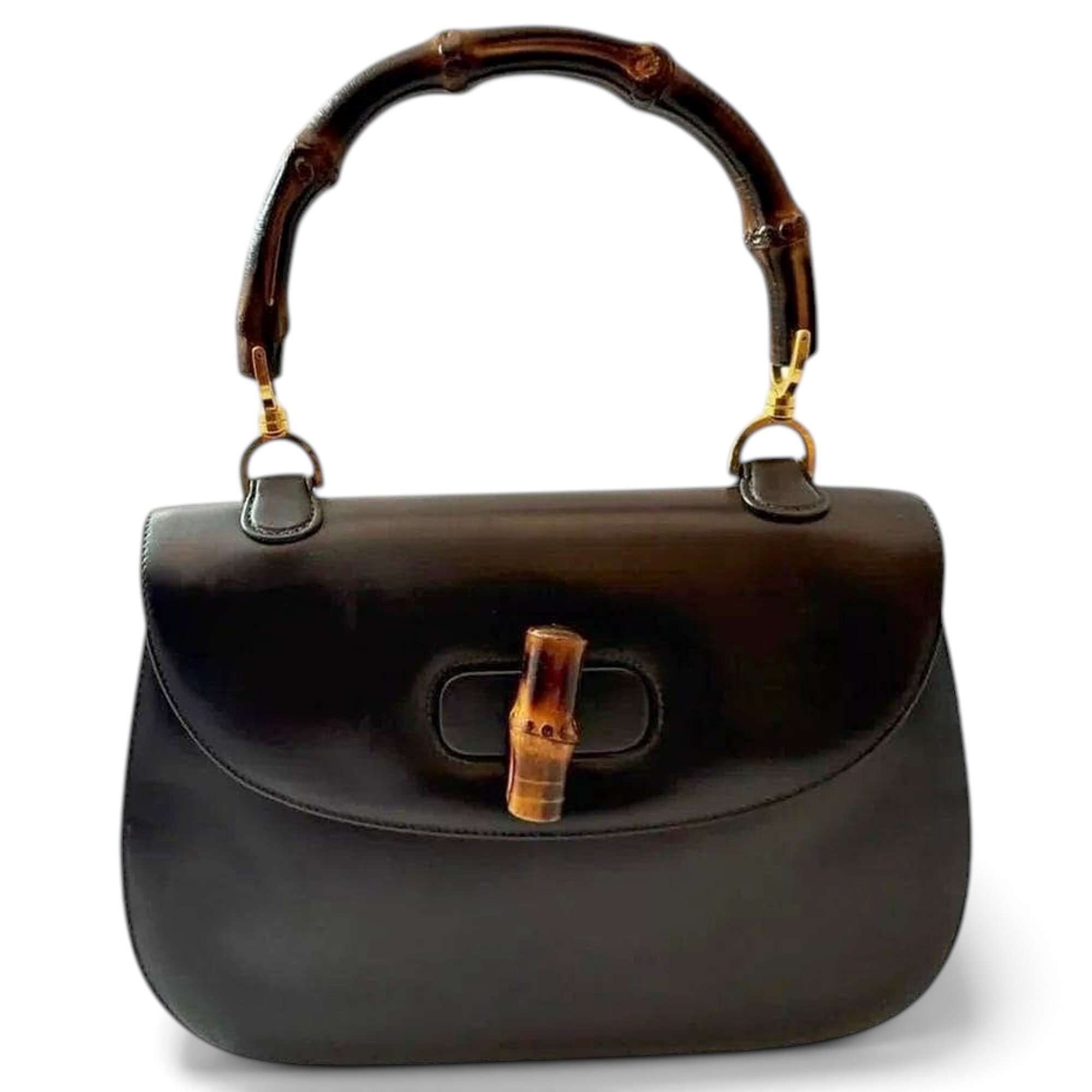 Bamboo leather handbag