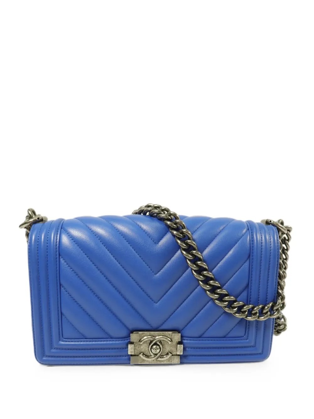 Boy chevron-quilted shoulder bag