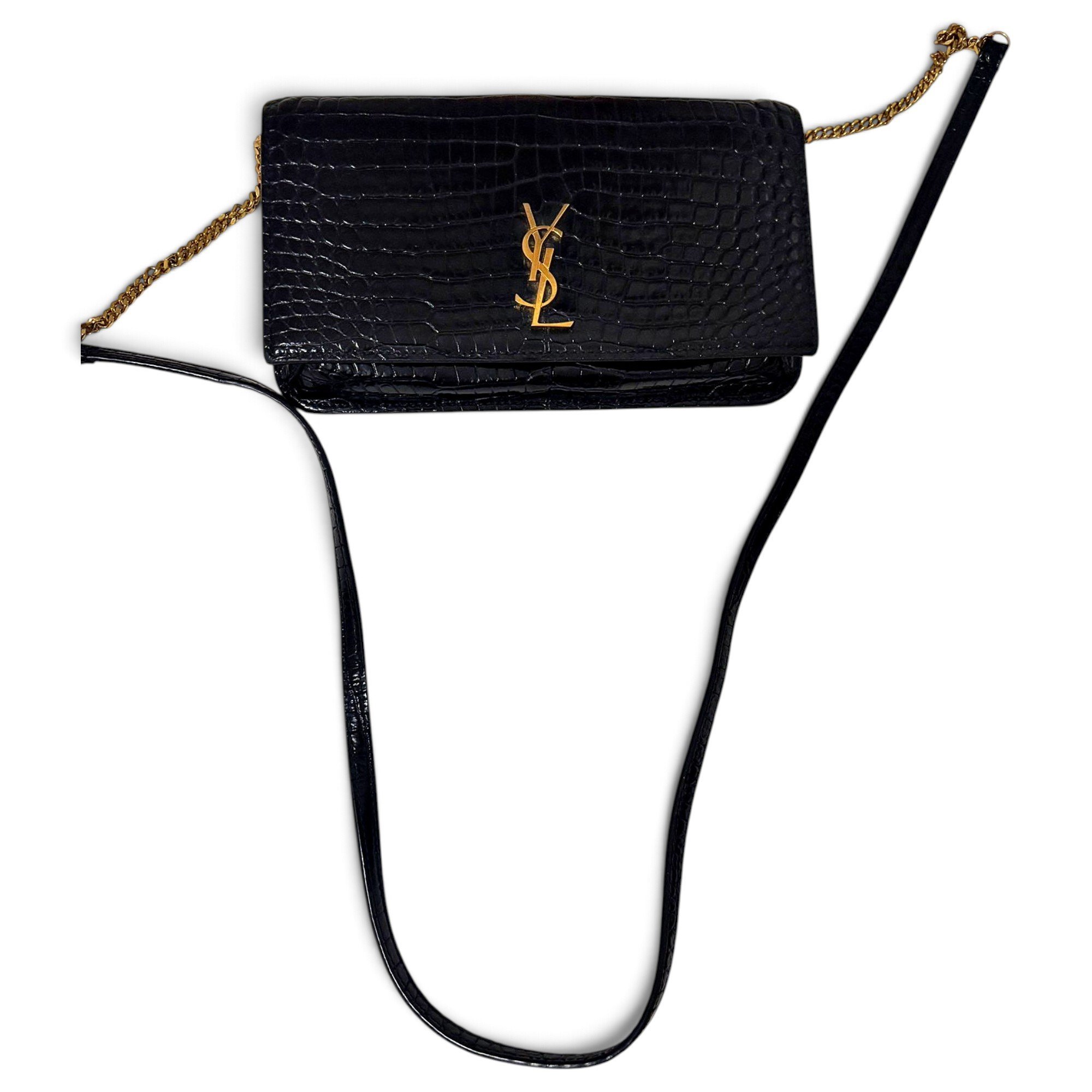 Leather clutch bag