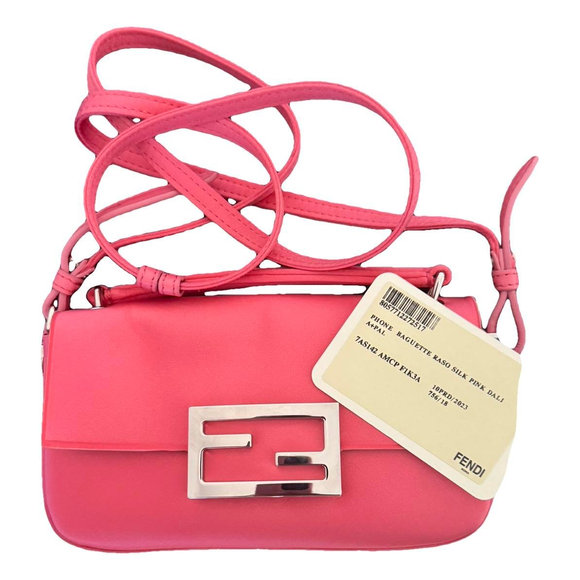 Baguette silk clutch bag