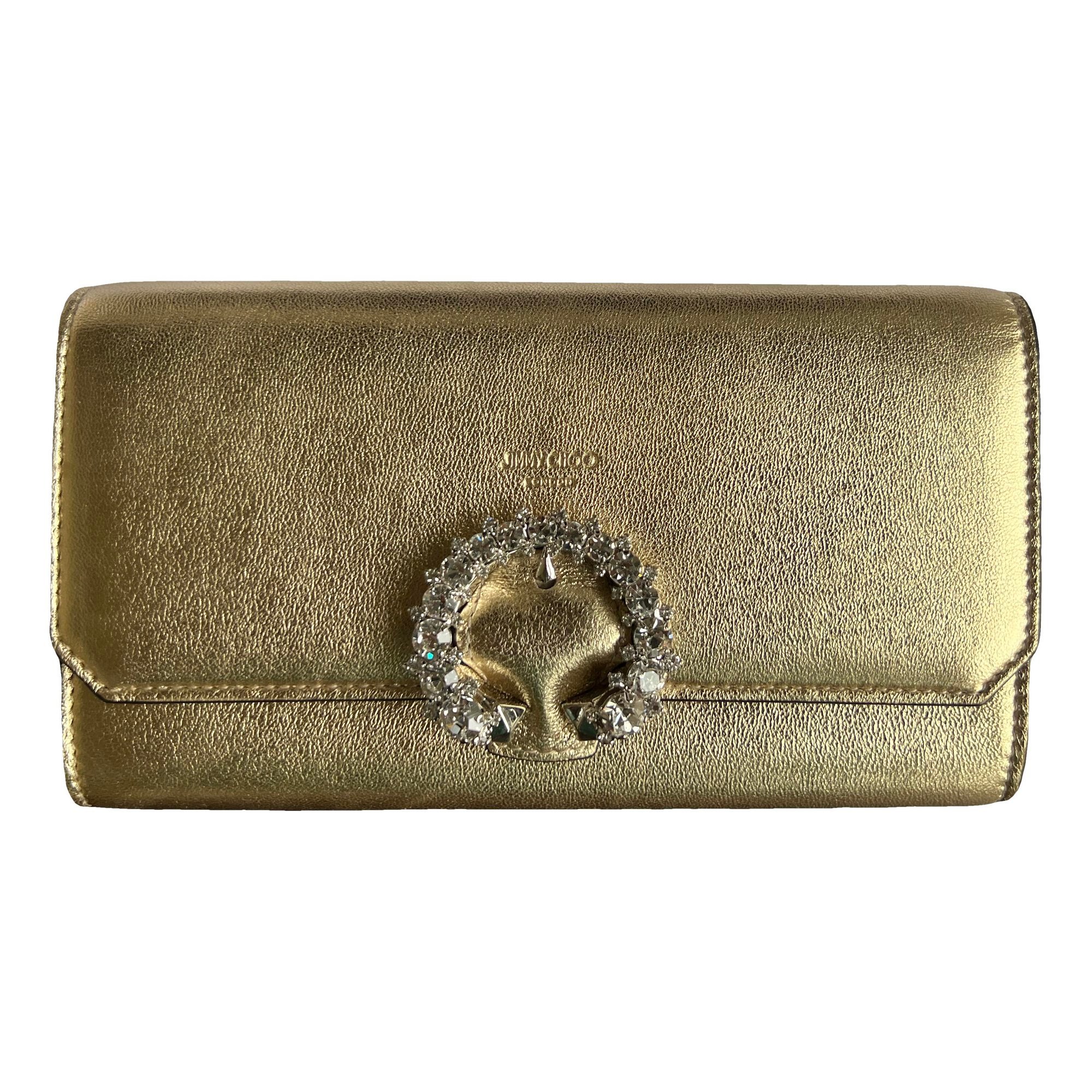 Leather clutch bag