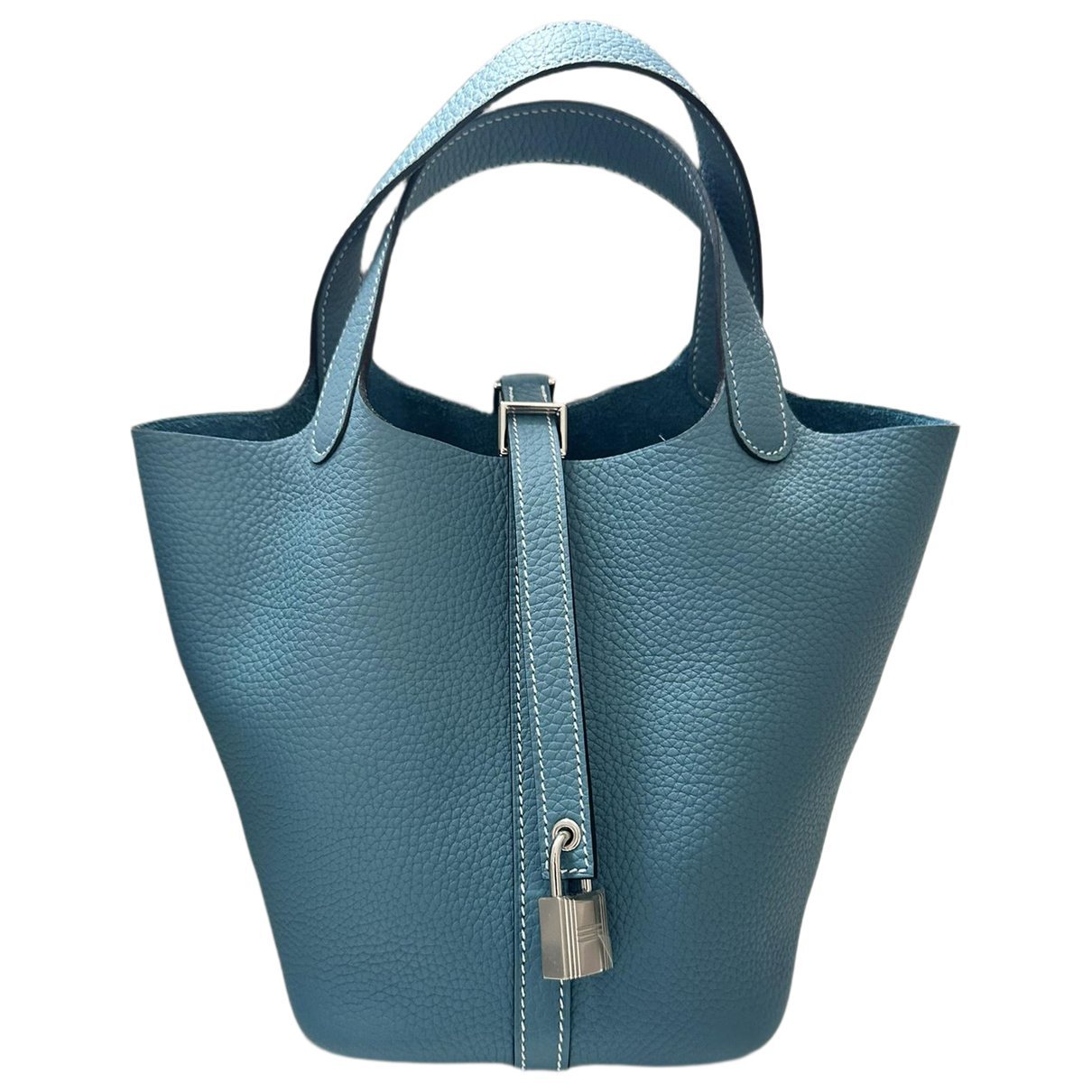 Picotin leather tote