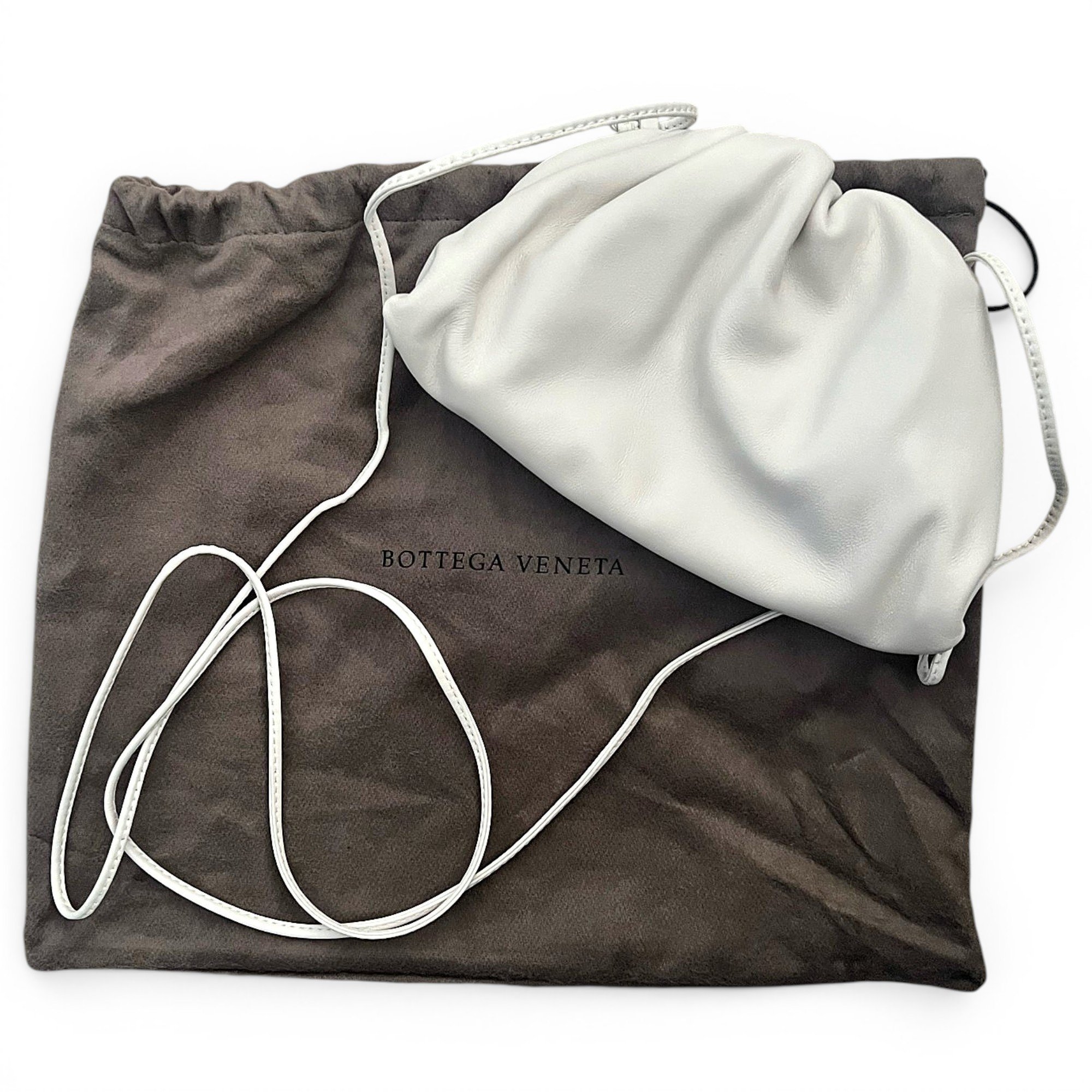 Pouch leather crossbody bag