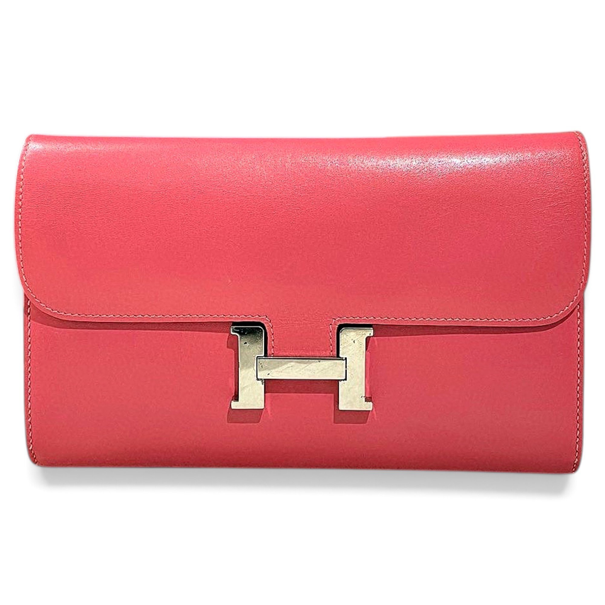 Constance leather clutch bag
