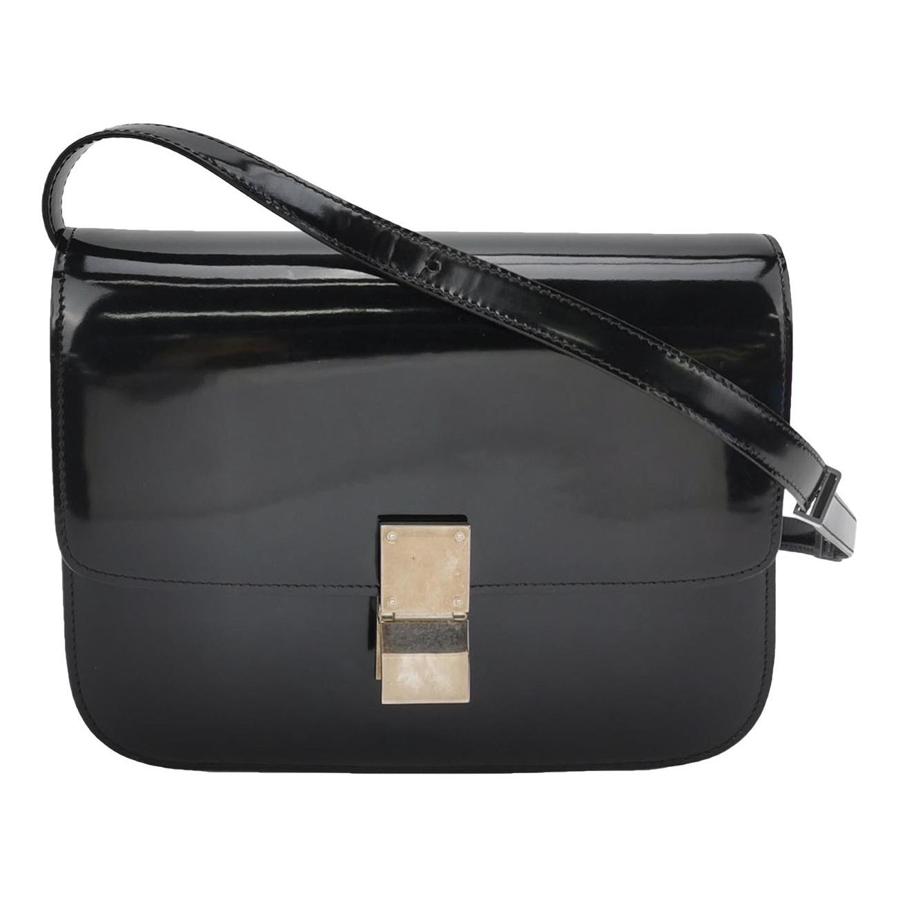 Classic patent leather handbag