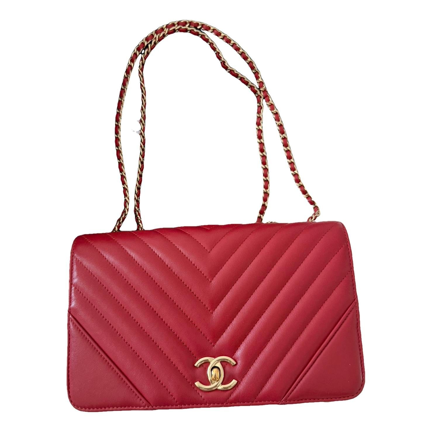 Statement leather handbag