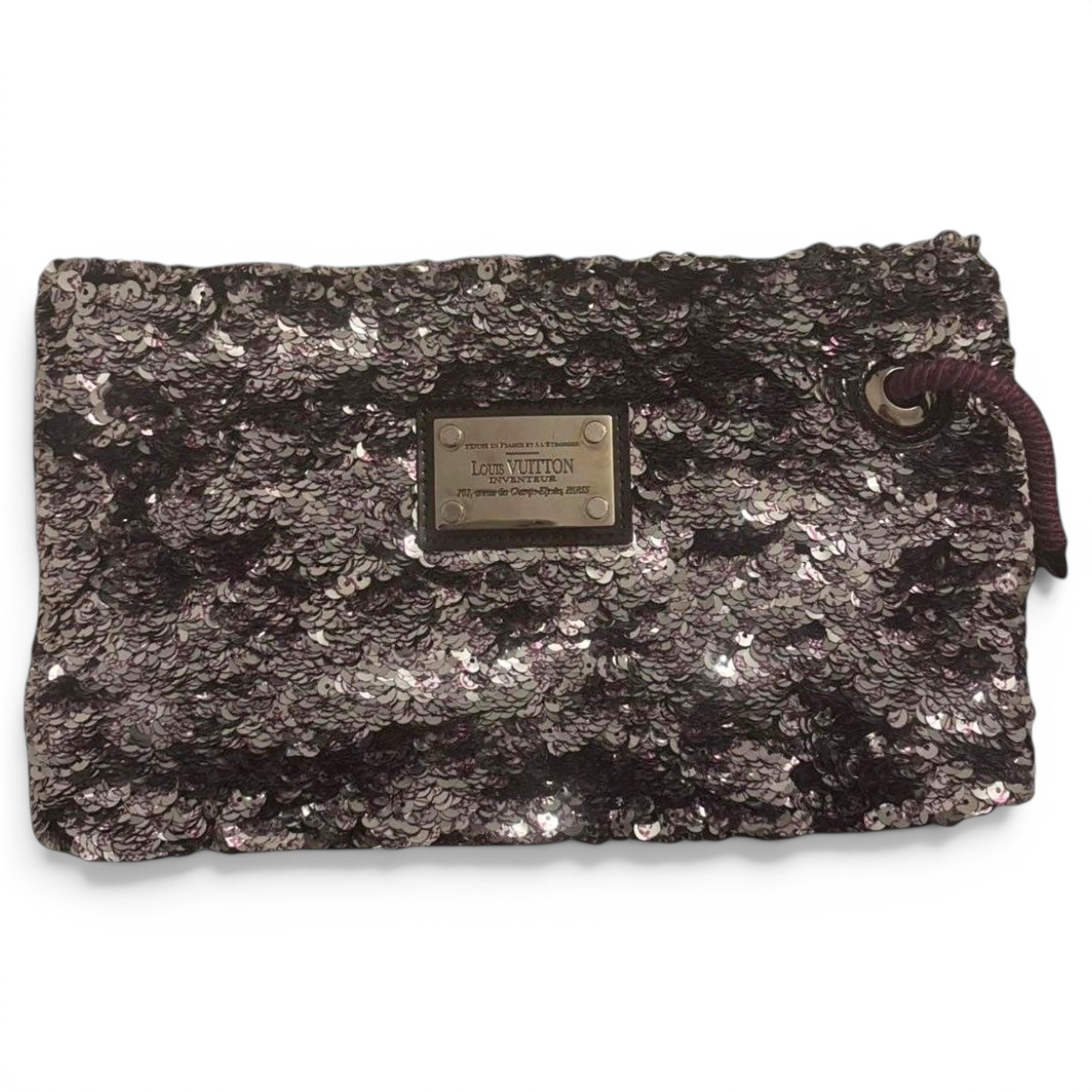 Biface glitter handbag