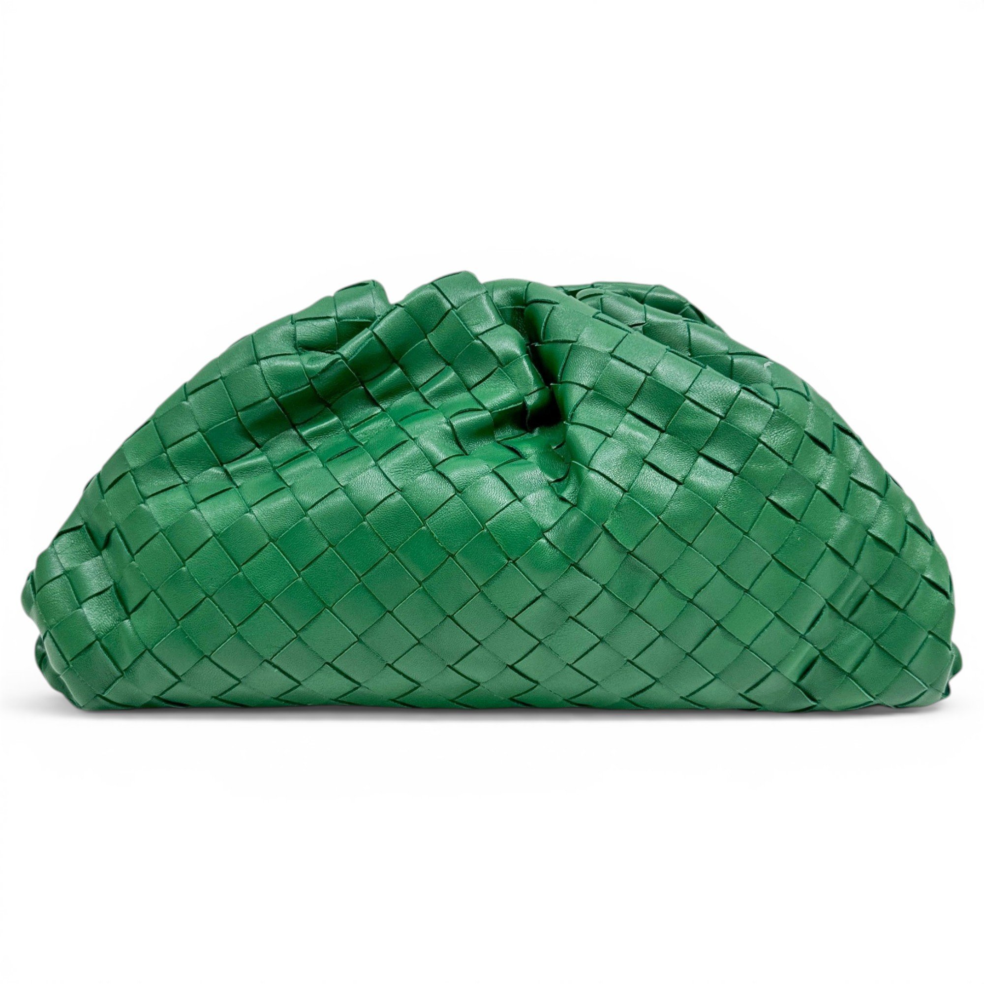 Pouch leather clutch bag