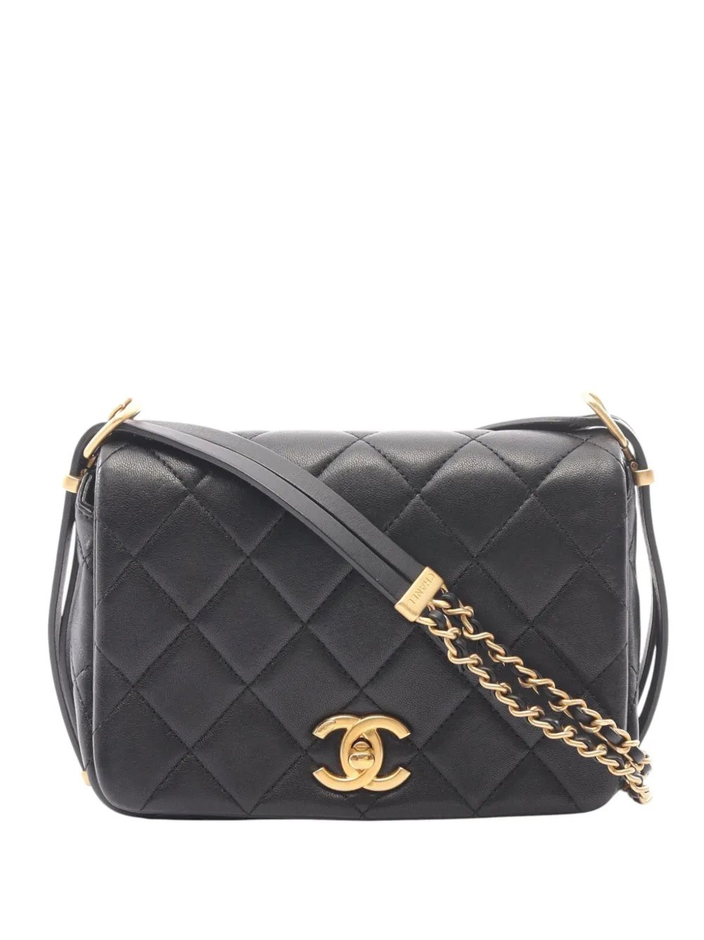2021-2026 CC Quilted Lambskin Double Chain Flap shoulder bag