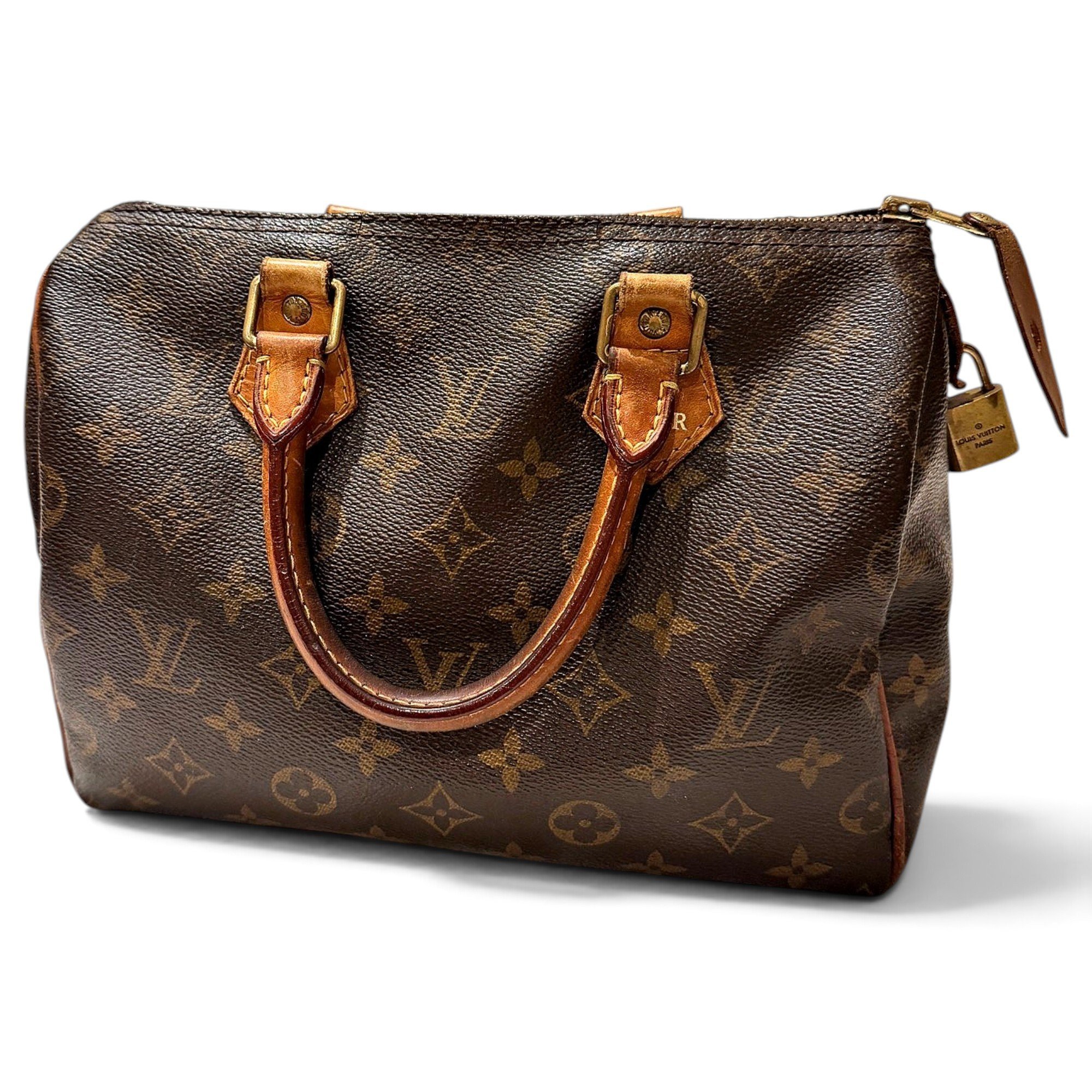 Speedy leather handbag