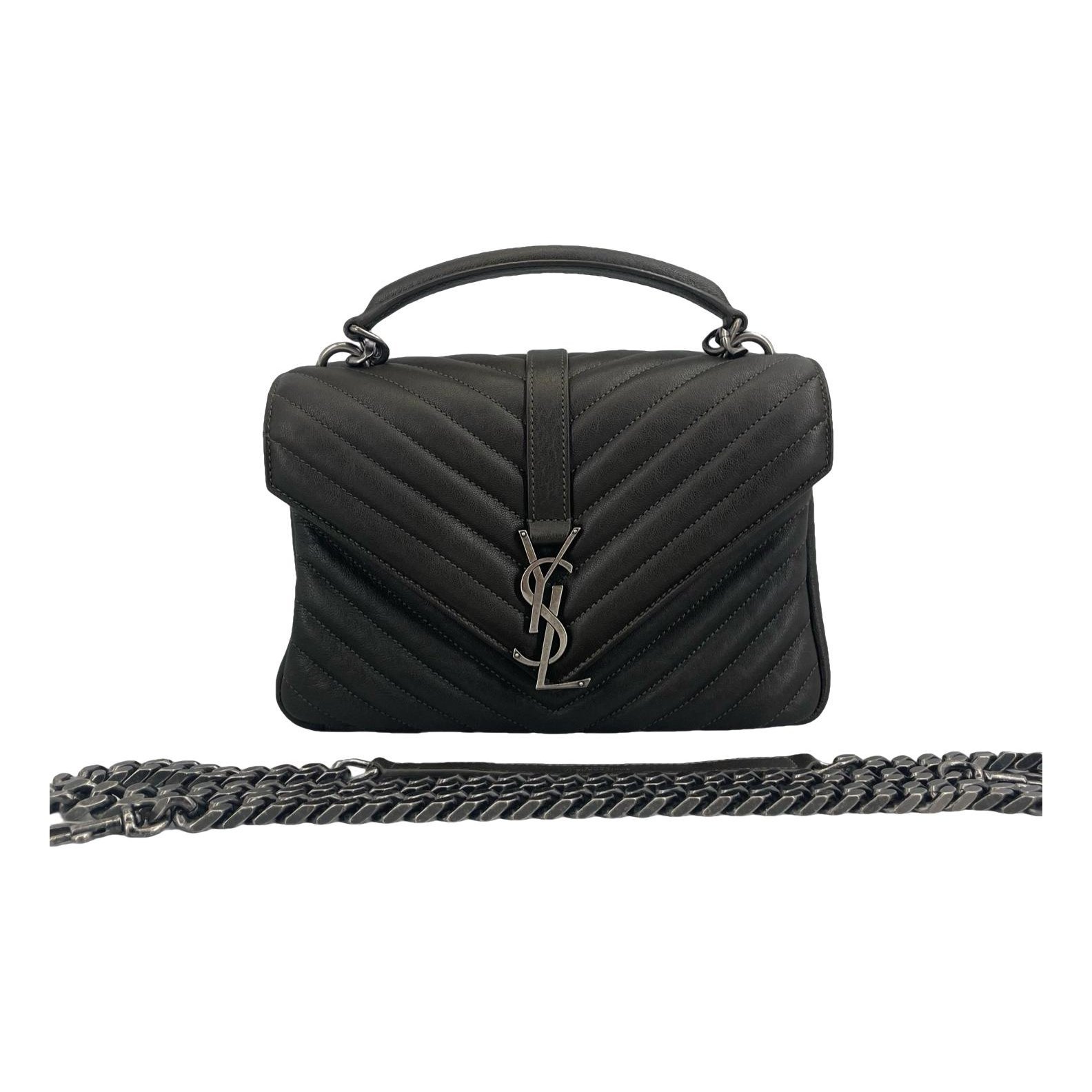 Collége monogramme leather handbag