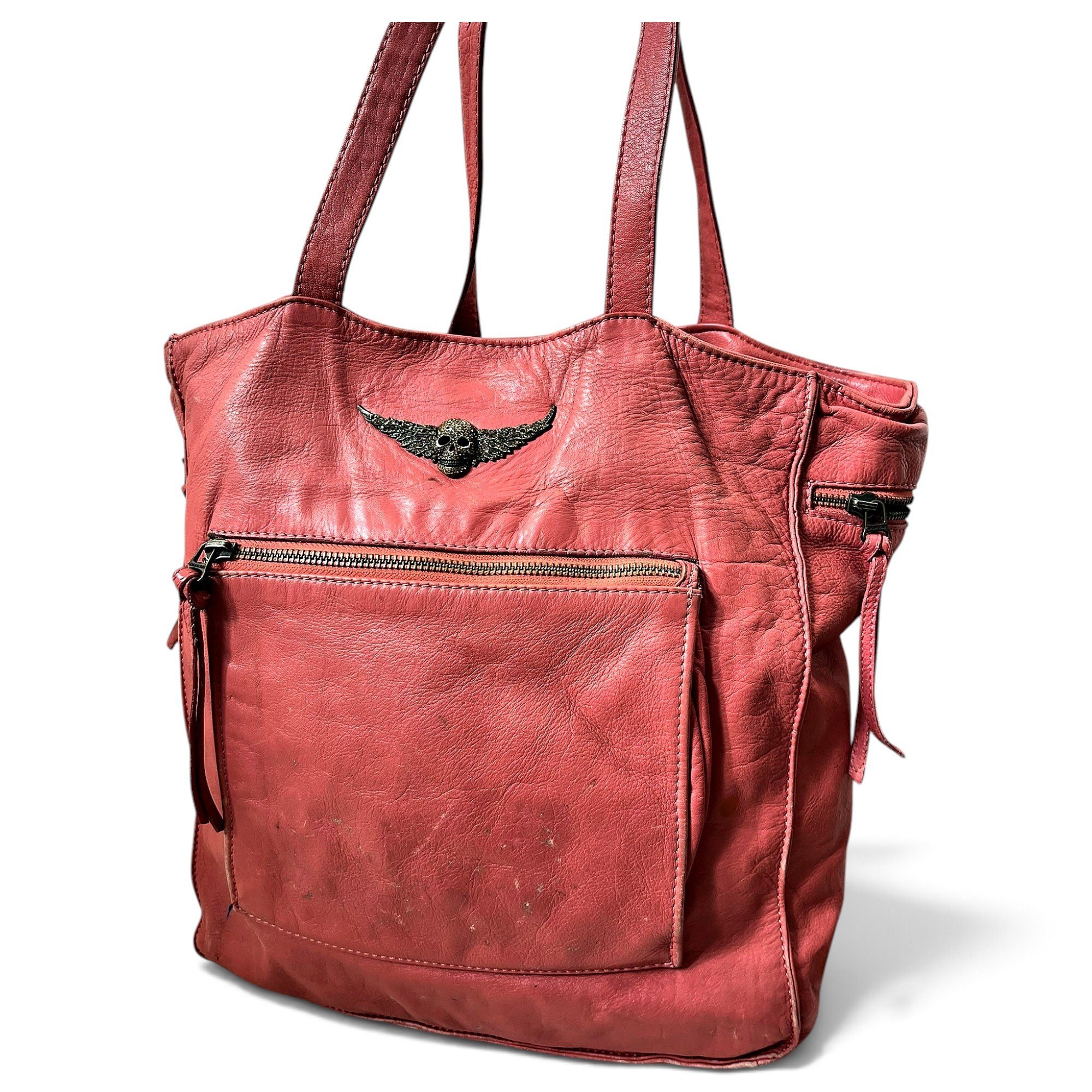 Rock leather crossbody bag