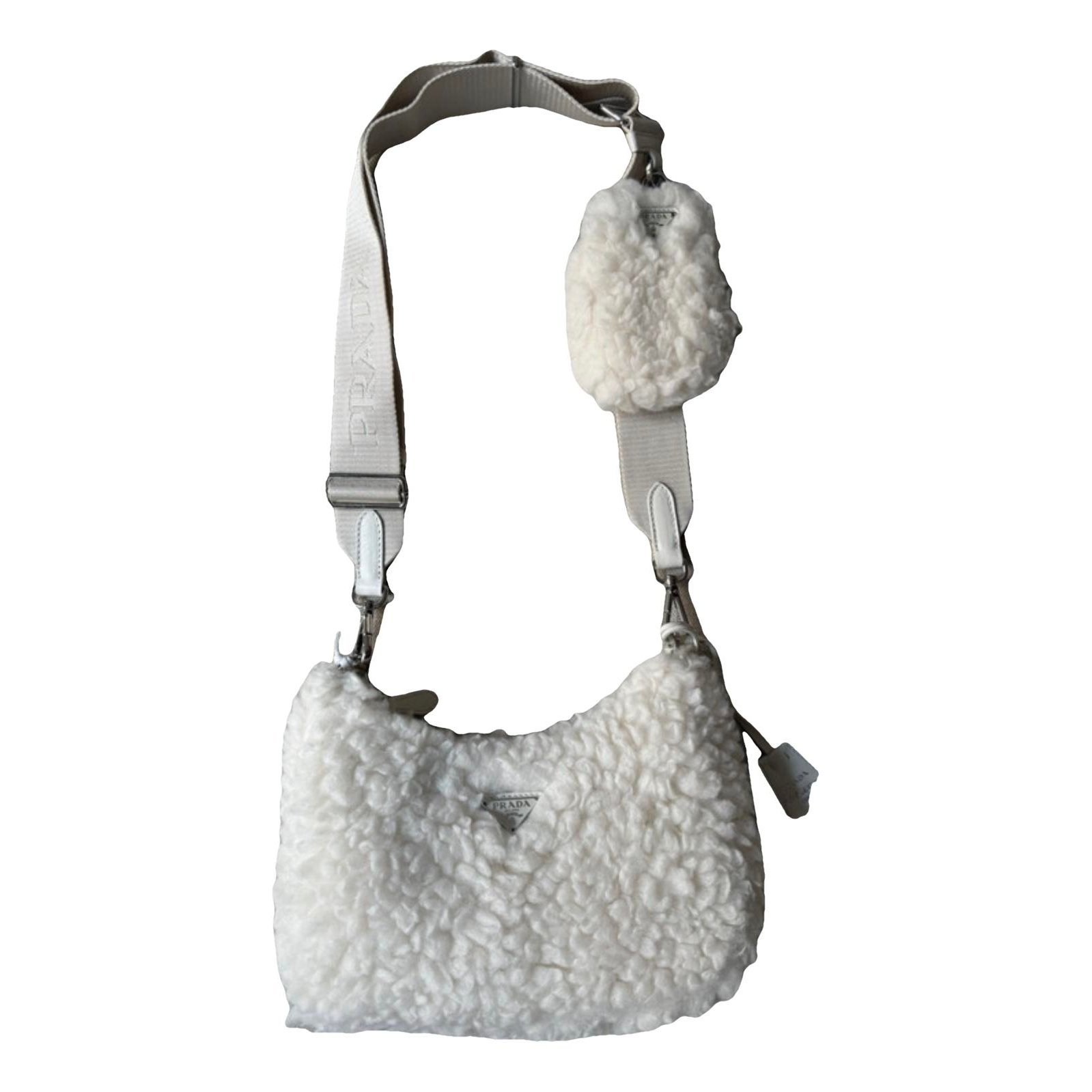 Re-edition wool crossbody bag