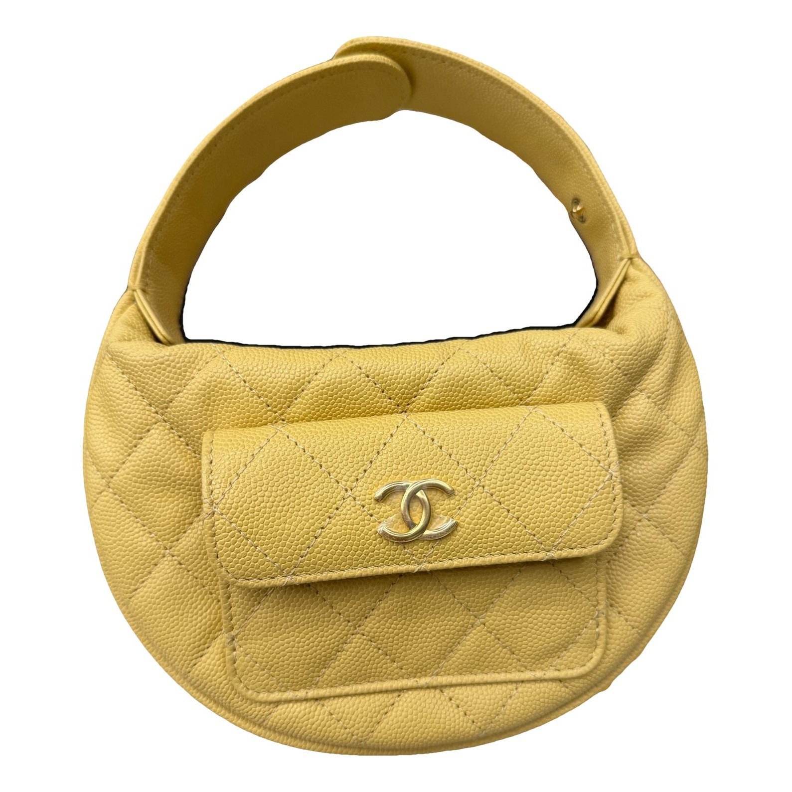 Hula Hoop leather handbag