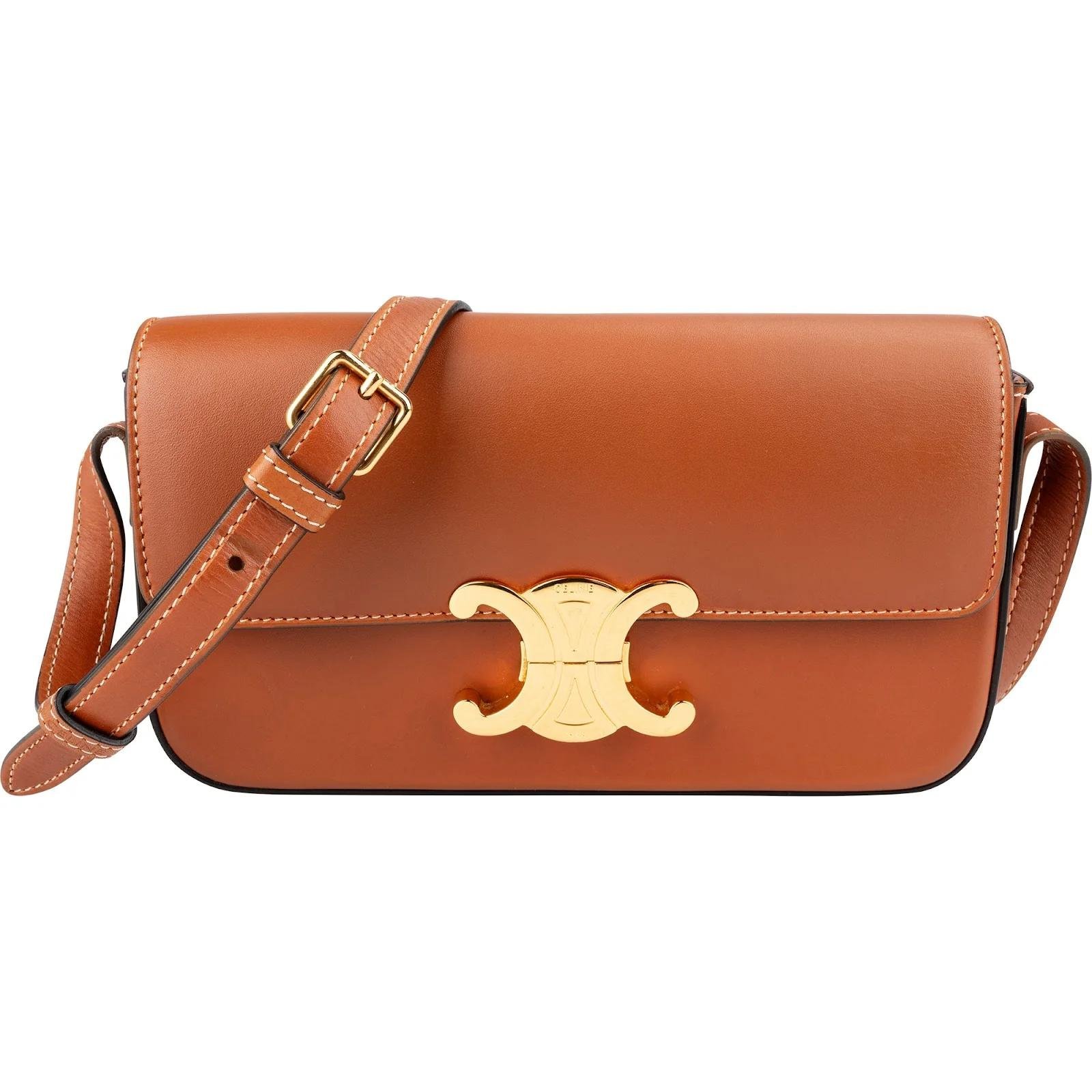 Triomphe leather crossbody bag