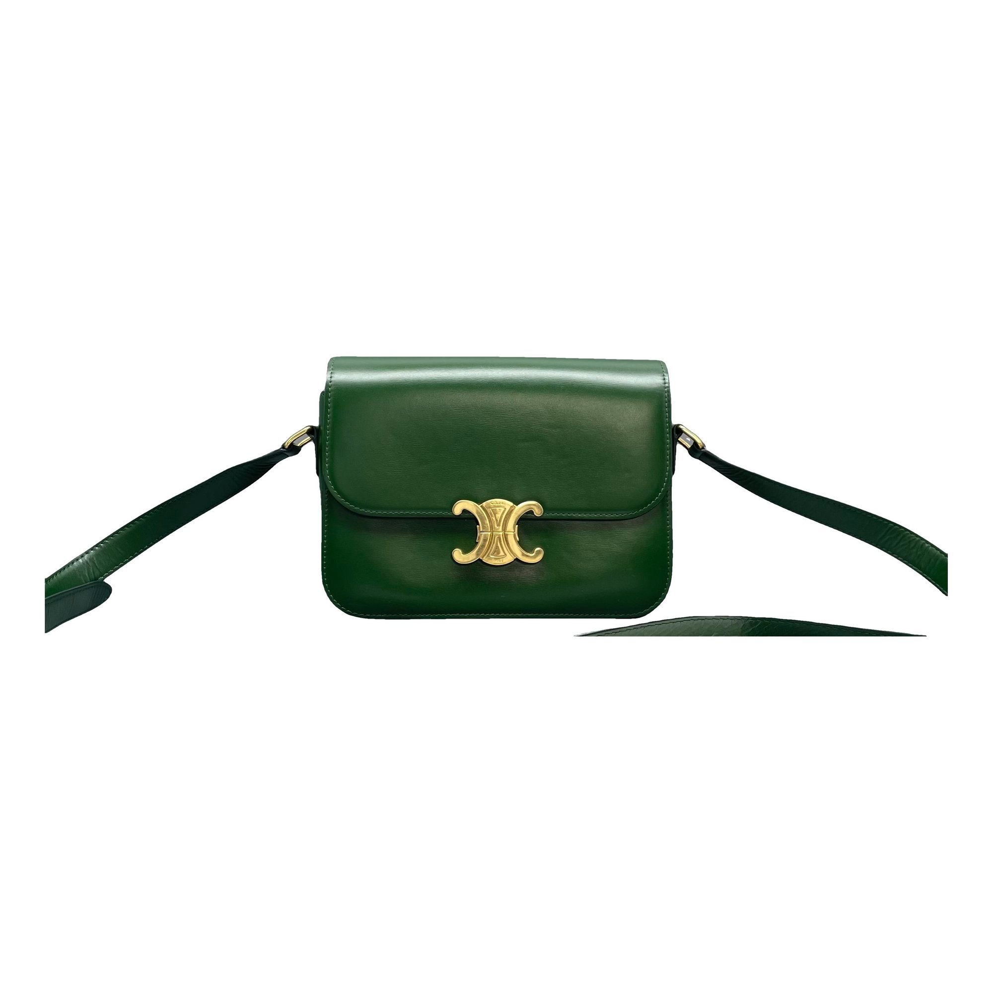 Triomphe leather handbag