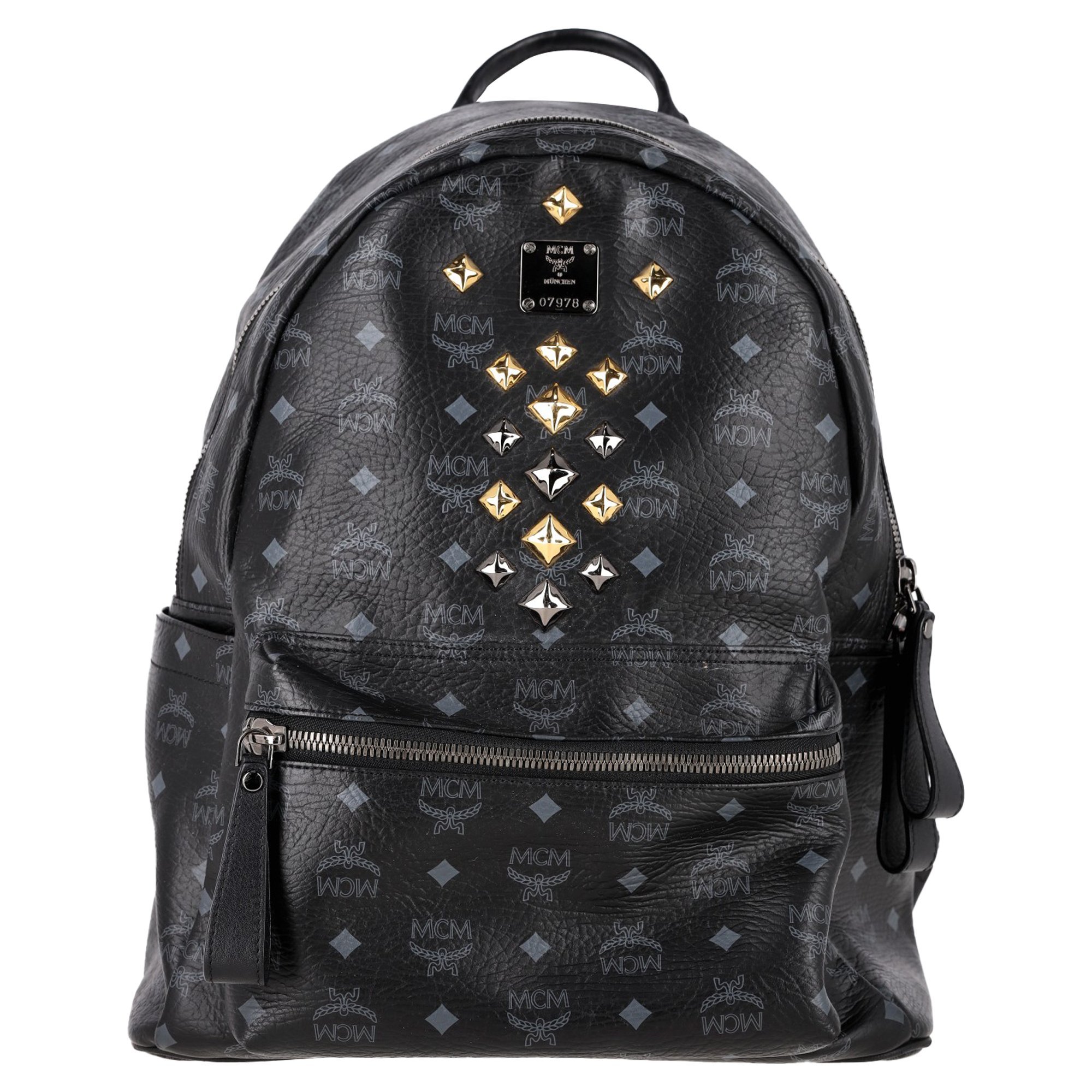 Leather backpack