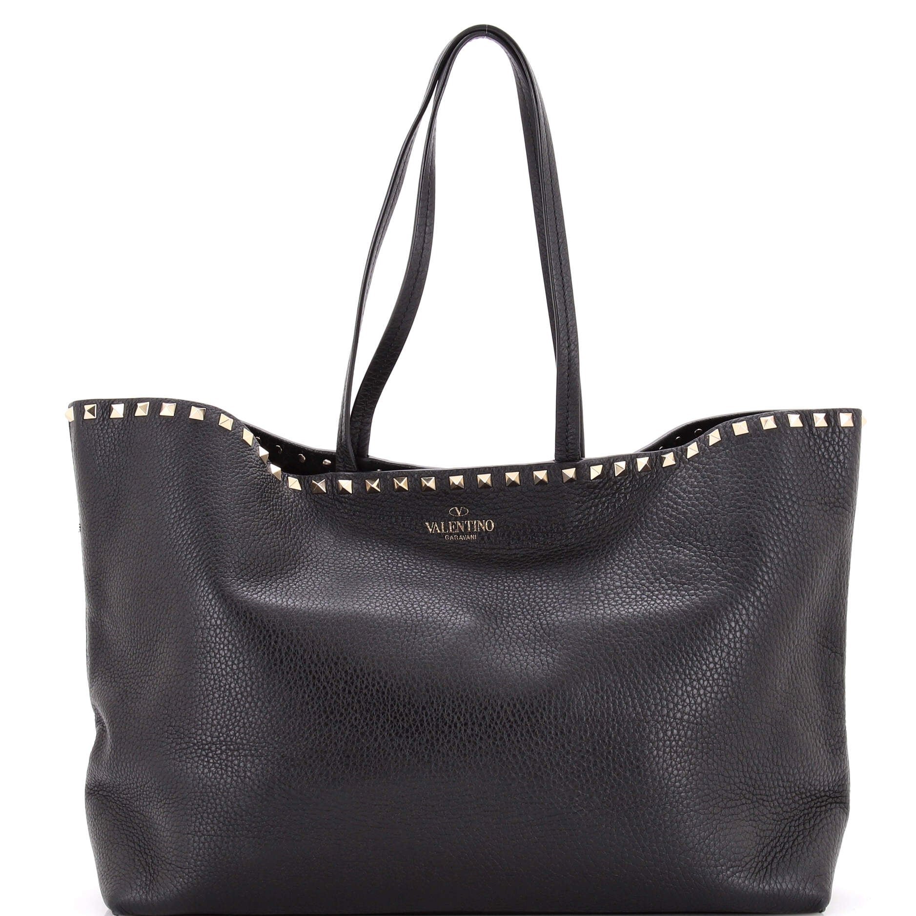 Valentino Garavani Rockstud Shopper Tote Leather Large