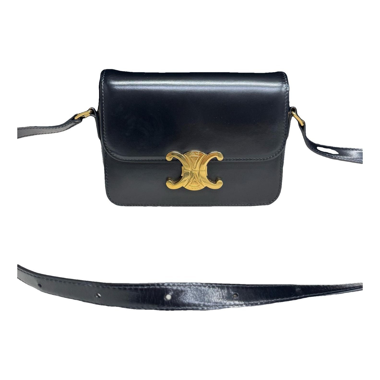 Triomphe leather handbag