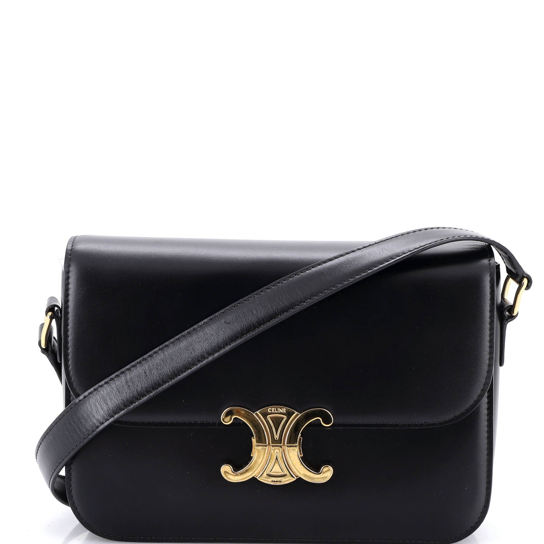 Celine Triomphe Shoulder Bag Smooth Calfskin Medium