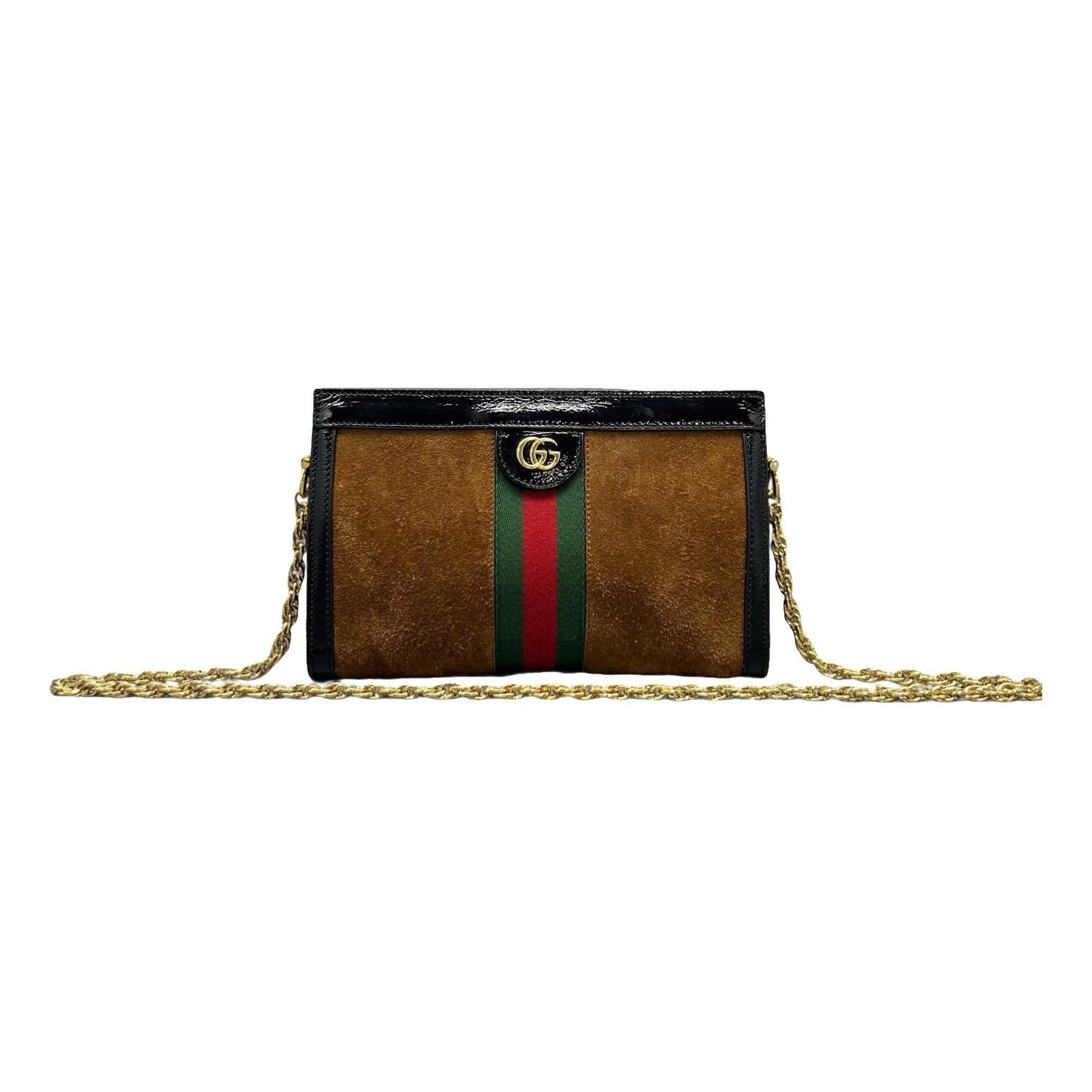 Ophidia Chain leather crossbody bag