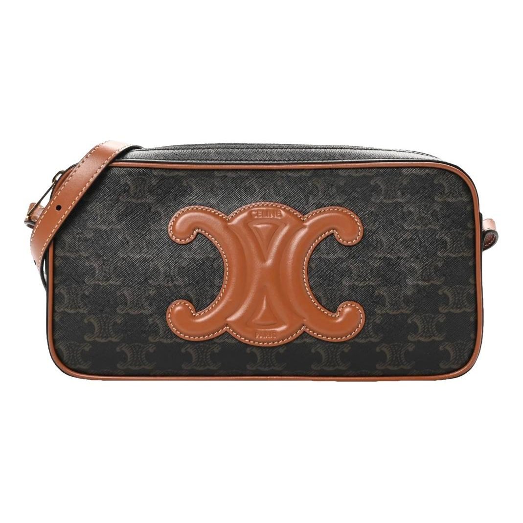 Triomphe Long leather handbag