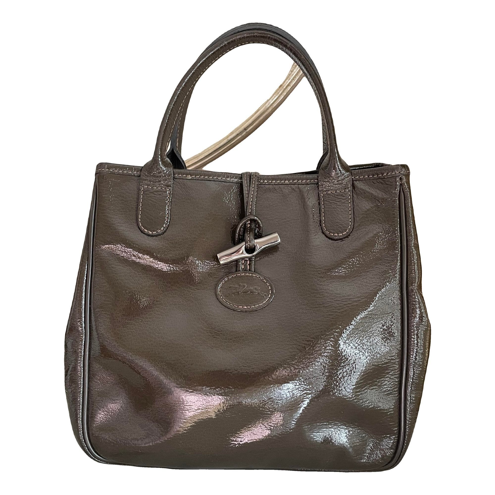 Roseau patent leather handbag