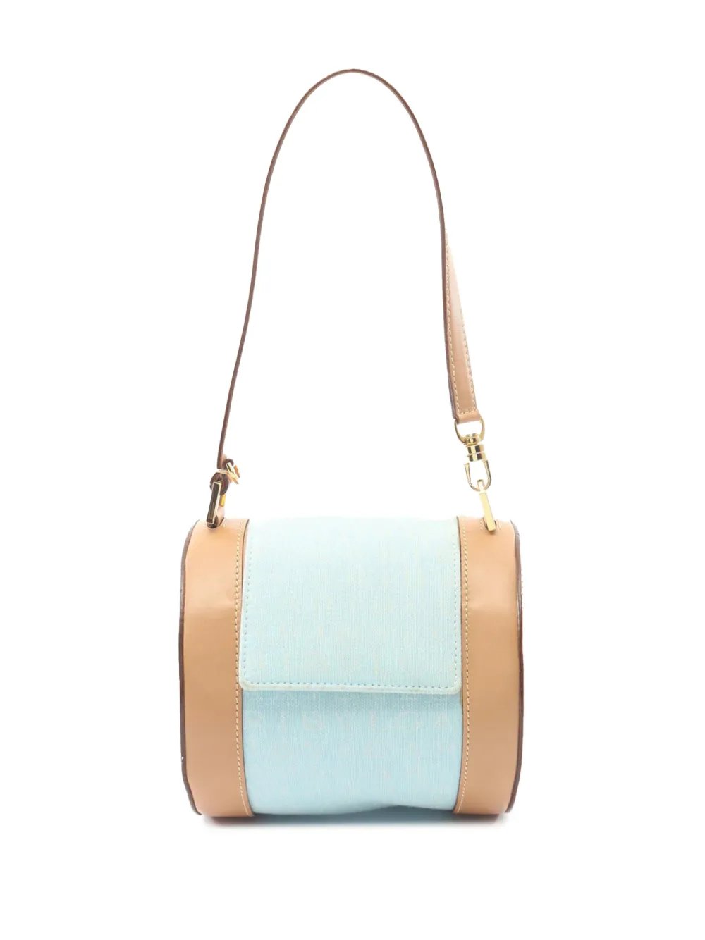 2000-2010 Mini Logomania Canvas B Zero1 Cylinder Flap shoulder bag