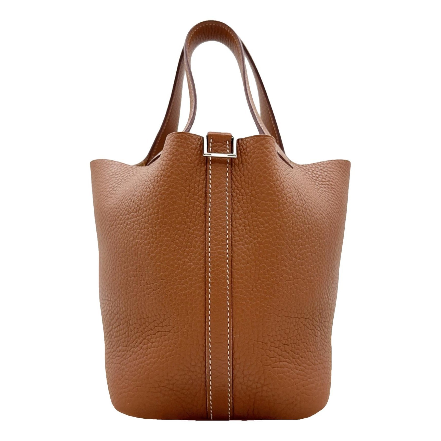 Picotin leather tote