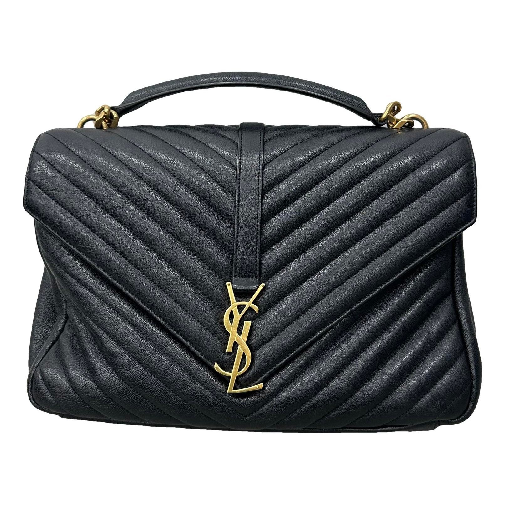 Collége monogramme leather handbag