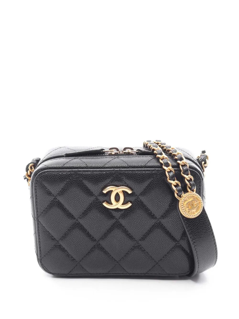 2021-2026 Mini Quilted Caviar Camera Bag crossbody bag