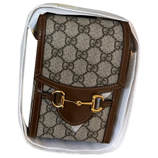 Leather clutch bag