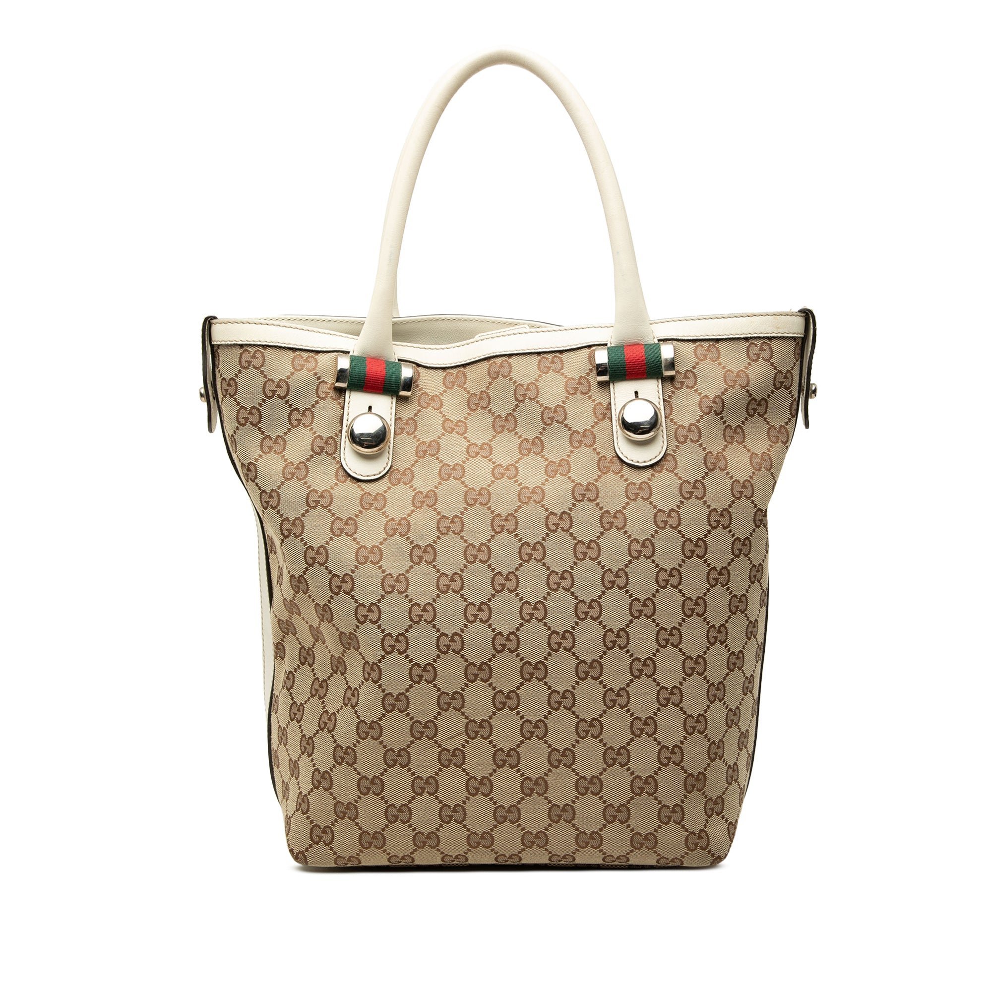 Gucci B leather tote