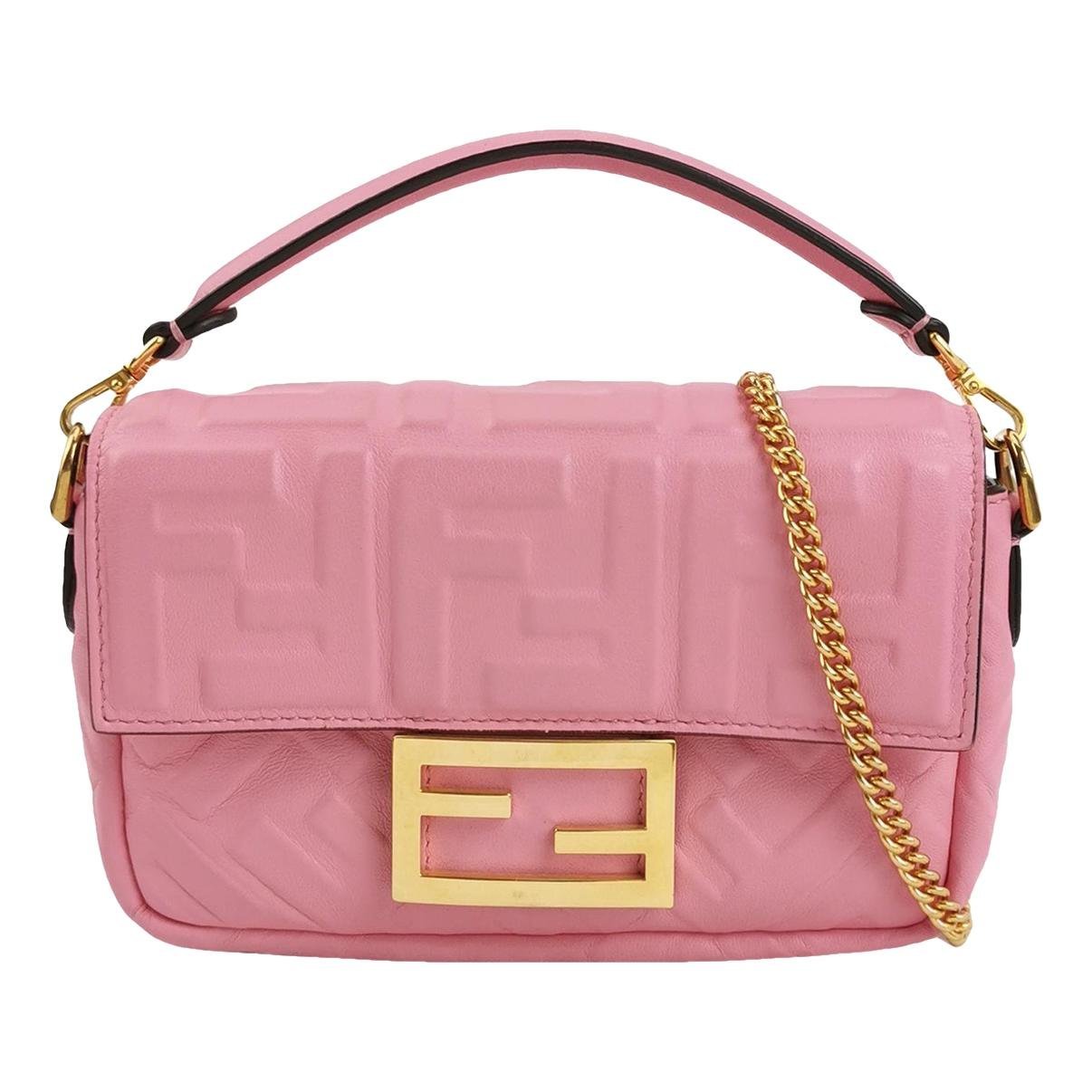 Baguette leather handbag