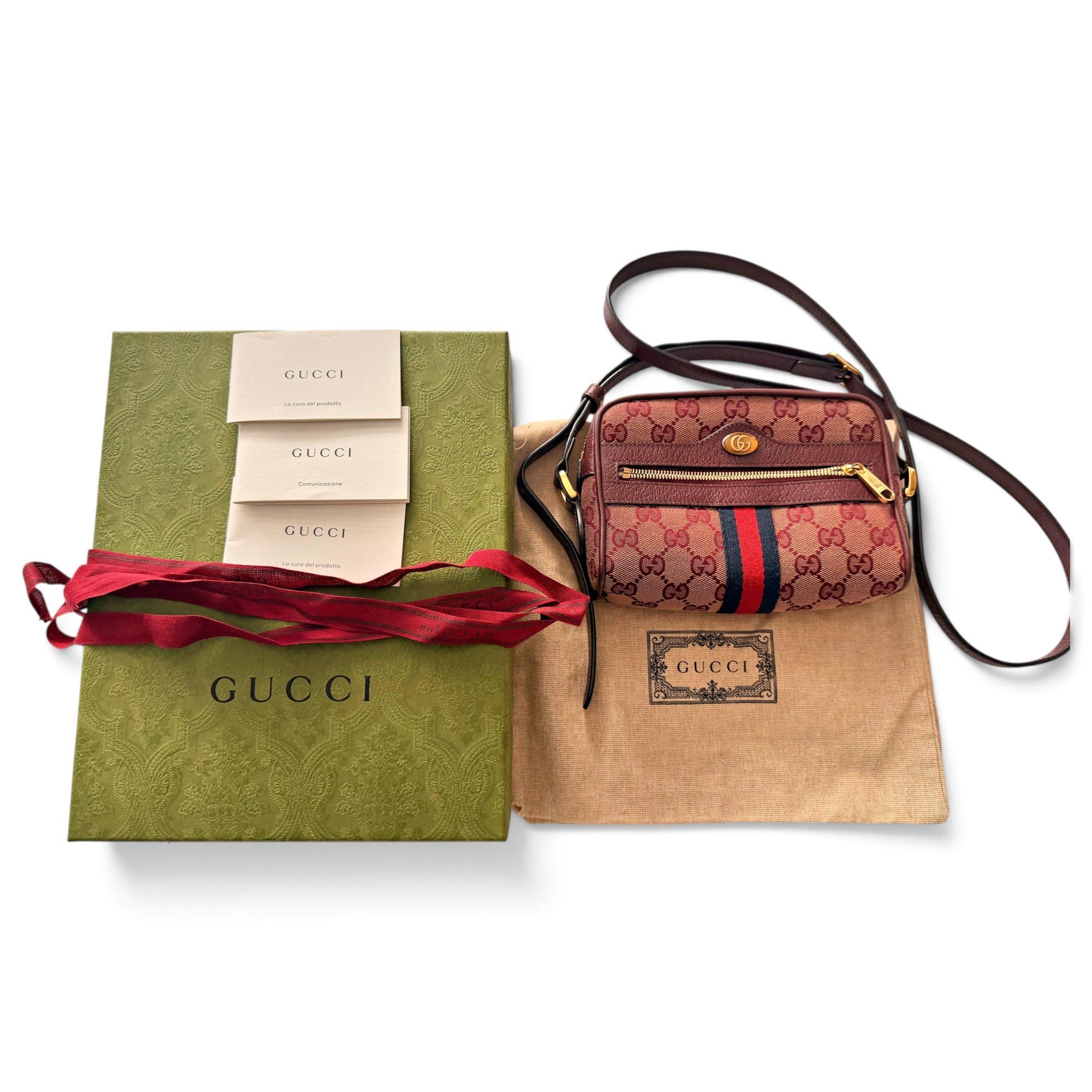 Ophidia leather crossbody bag