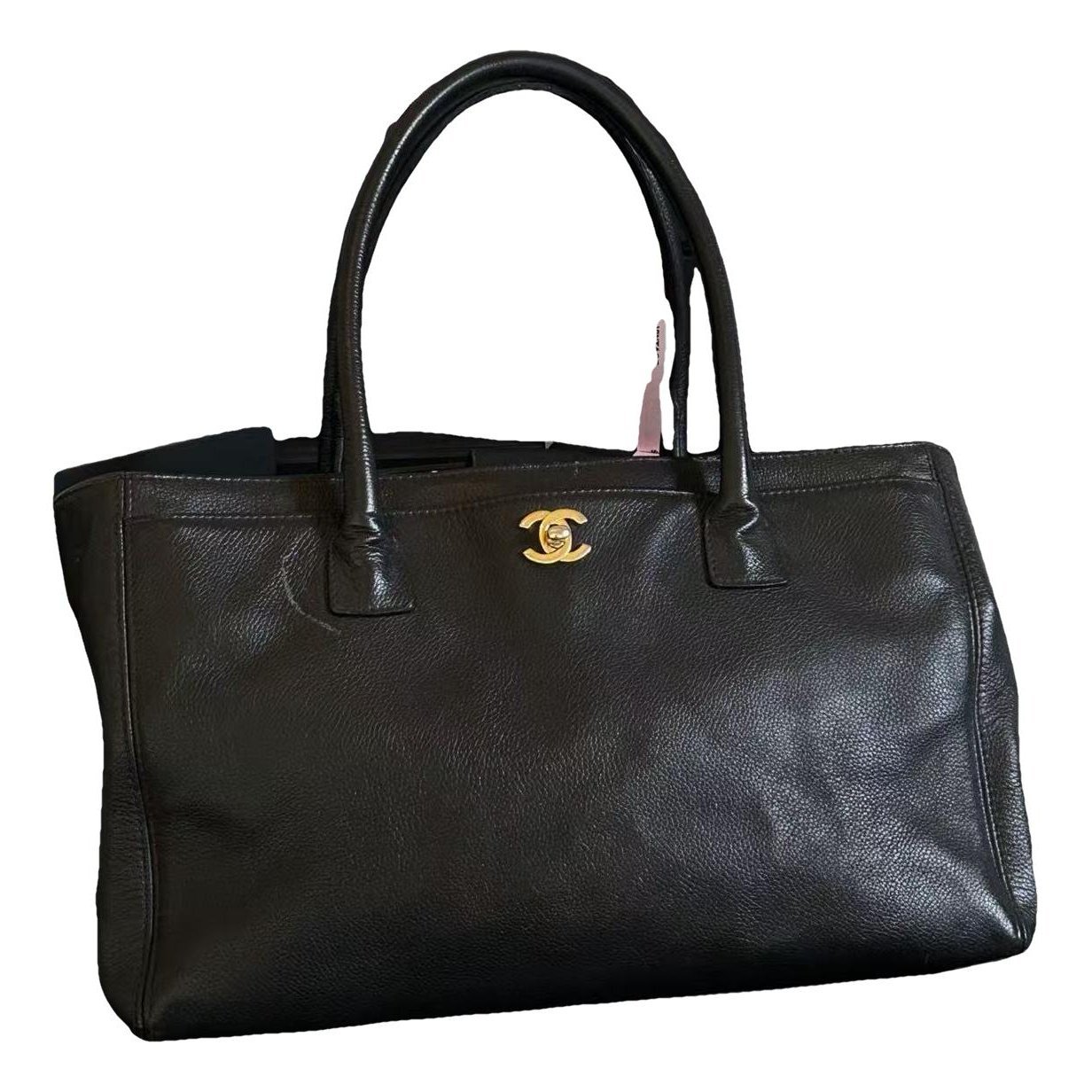 Executive leather tote