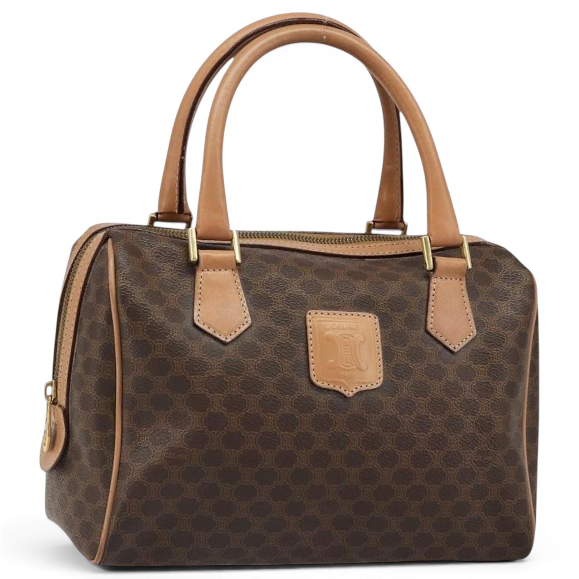 Leather bowling bag