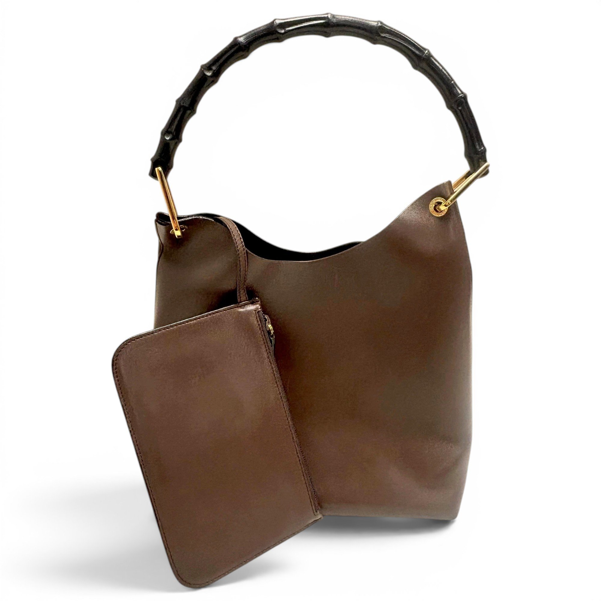 Bamboo leather handbag