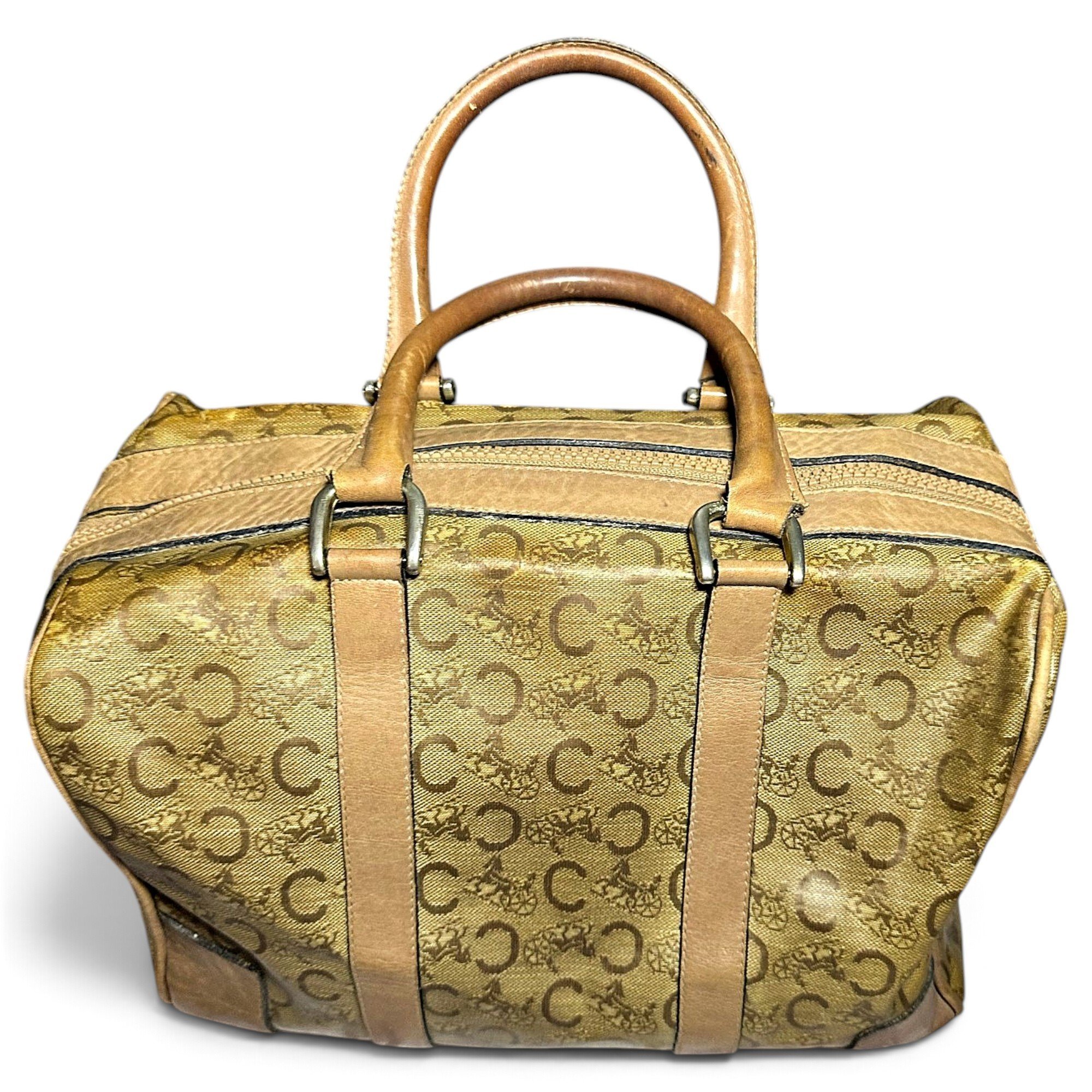 Leather bowling bag
