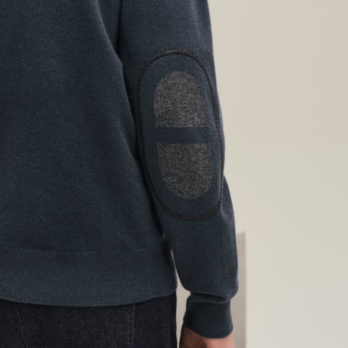 Ardoise Cashmere "Maillon Chaine d'Ancre" Hooded Jacket