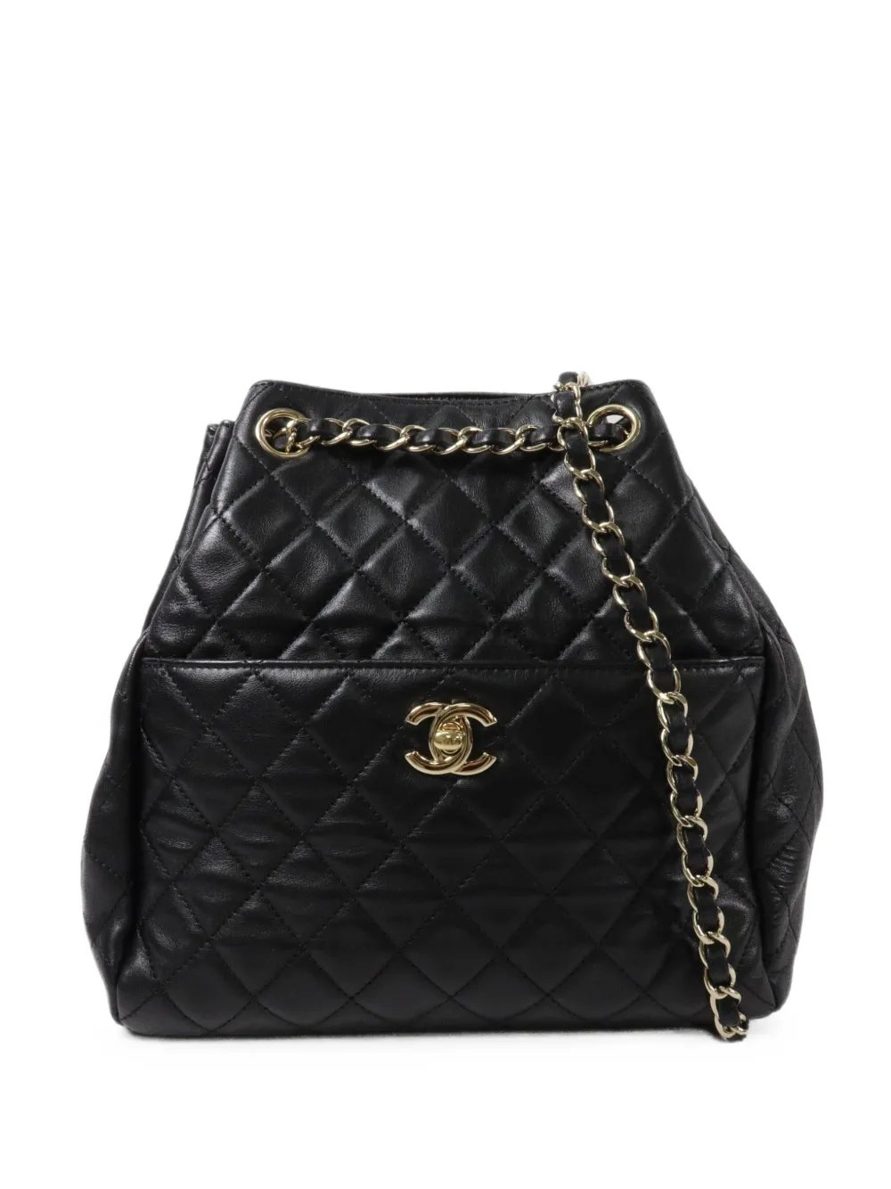 CC turn-lock shoulder bag