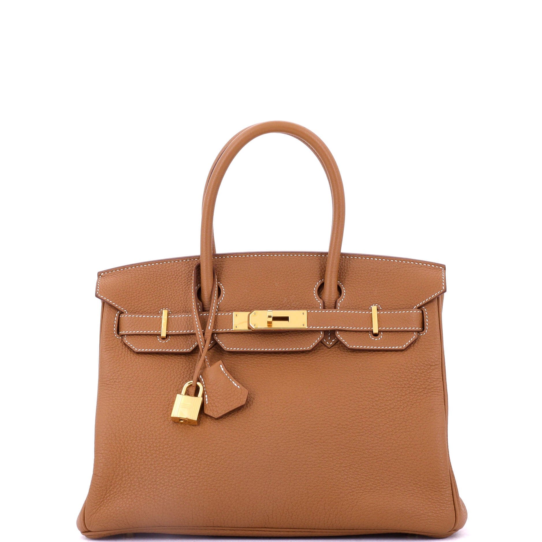 Hermes Birkin Handbag Gold Togo with Gold Hardware 30