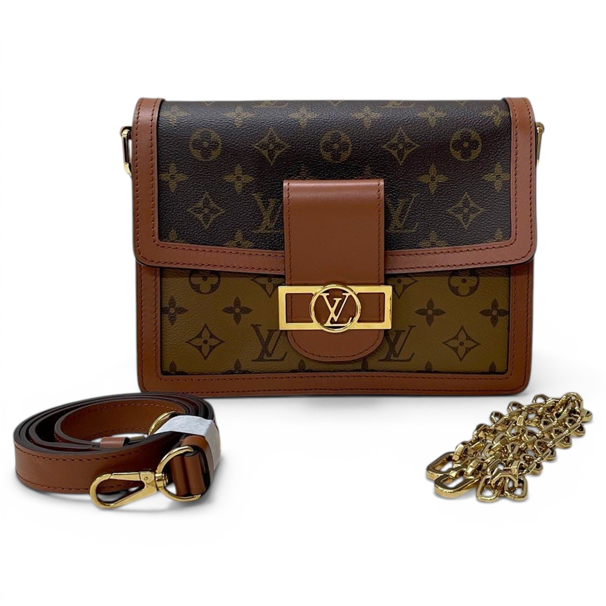 Dauphine leather handbag